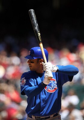 PHOENIX, AZ - MAY 01: Carlos Pena #22 of the Chicago Cubs bats against the Arizona Diamondbacks during the Major League Baseball game at Chase Field on May 1, 2011 in Phoenix, Arizona. The Diamondbacks defeated the Cubs 4-3. (Photo by Christian Peterse PHOENIX, AZ - MAY 01: Carlos Pena #22 of the Chicago Cubs bats against the Arizona Diamondbacks during the Major League Baseball game at Chase Field on May 1, 2011 in Phoenix, Arizona. The Diamondbacks defeated the Cubs 4-3. (Photo by Christian Peterse