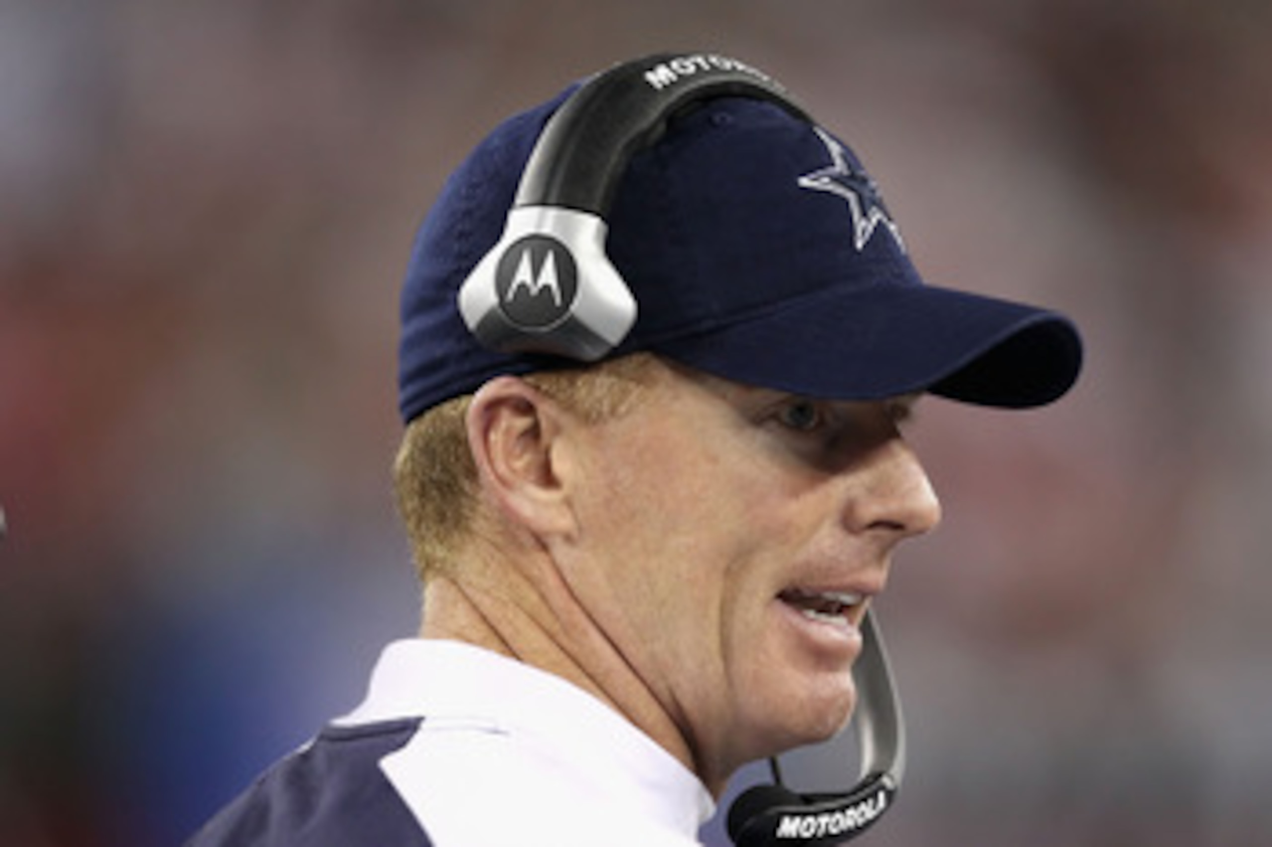 GLENDALE, AZ - DECEMBER 25:  Head coach Jason Garrett of the Dallas Cowboys watches from the sidelines during the NFL game against the Arizona Cardinals at the University of Phoenix Stadium on December 25, 2010 in Glendale, Arizona. The Cardinals defeated