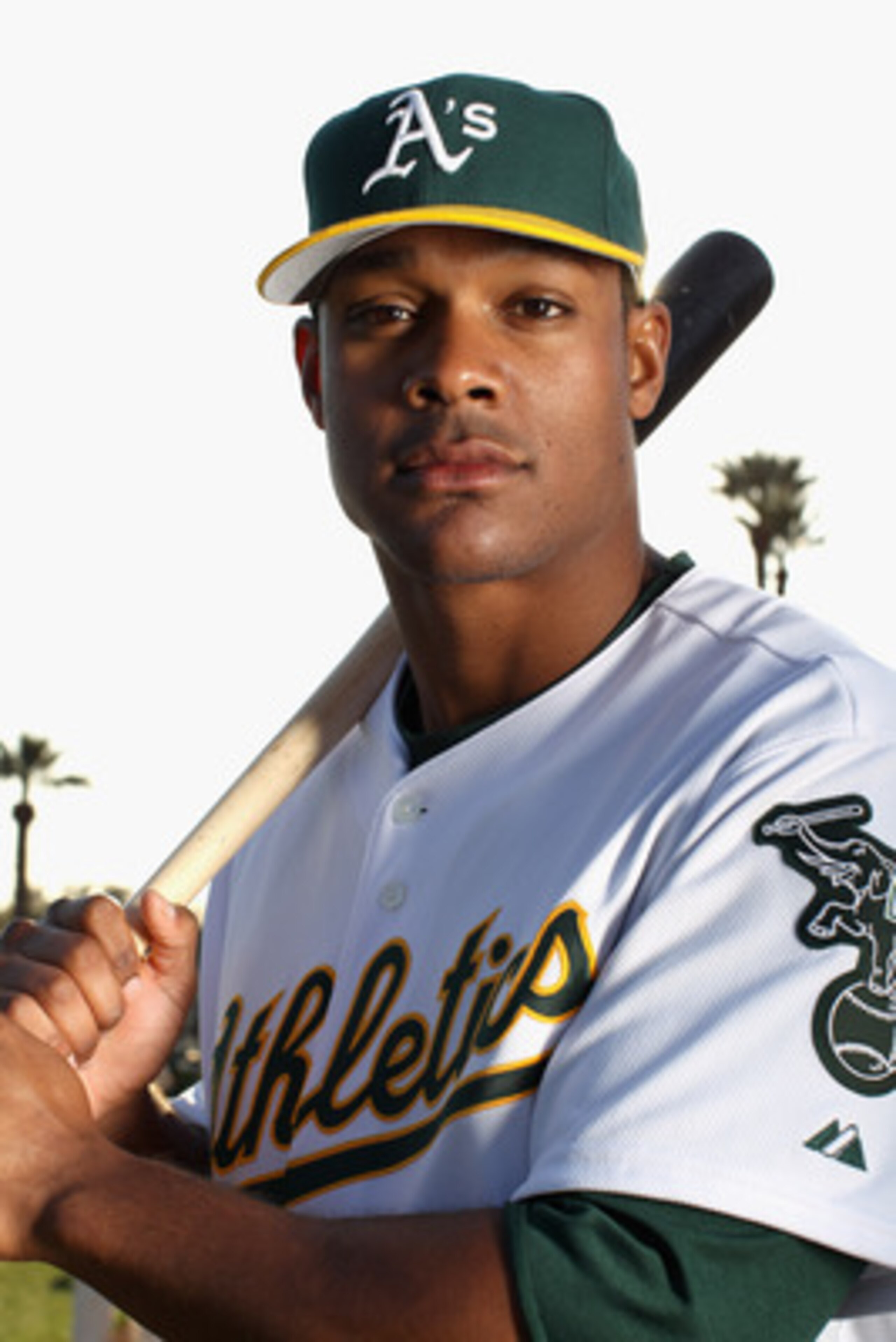 PHOENIX, AZ - FEBRUARY 24:  Michael Taylor #23 of the Oakland Athletics poses for a portrait during media photo day at Phoenix Municipal Stadium on February 24, 2011 in Phoenix, Arizona.  (Photo by Ezra Shaw/Getty Images)