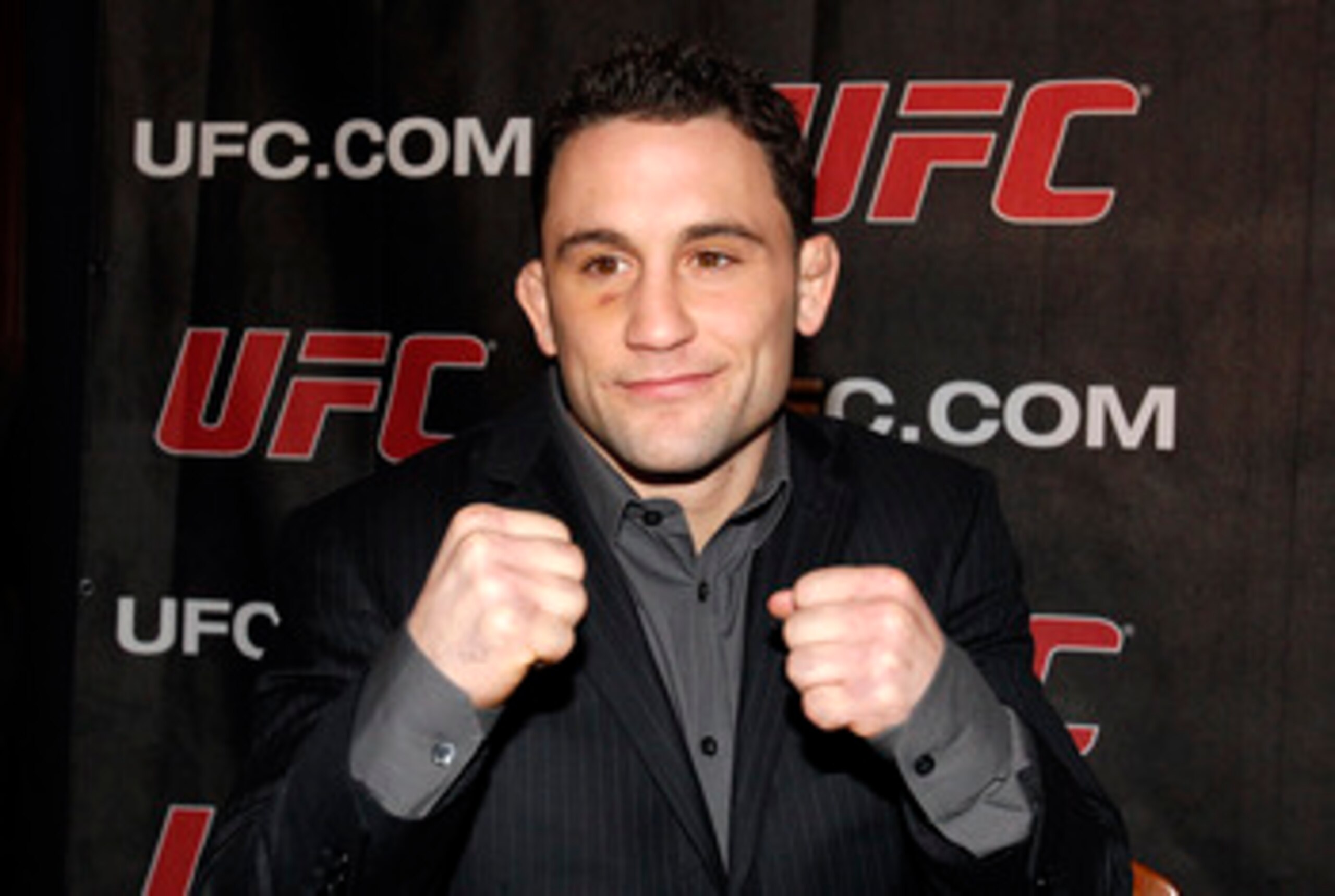 NEW YORK, NY - JANUARY 13: Frankie Edgar, UFC lightweight champion, poses during a press conference to announce commitment to bring UFC to Madison Square Garden and New York State at Madison Square Garden on January 13, 2011 in New York City. (Photo by M NEW YORK, NY - JANUARY 13: Frankie Edgar, UFC lightweight champion, poses during a press conference to announce commitment to bring UFC to Madison Square Garden and New York State at Madison Square Garden on January 13, 2011 in New York City. (Photo by M