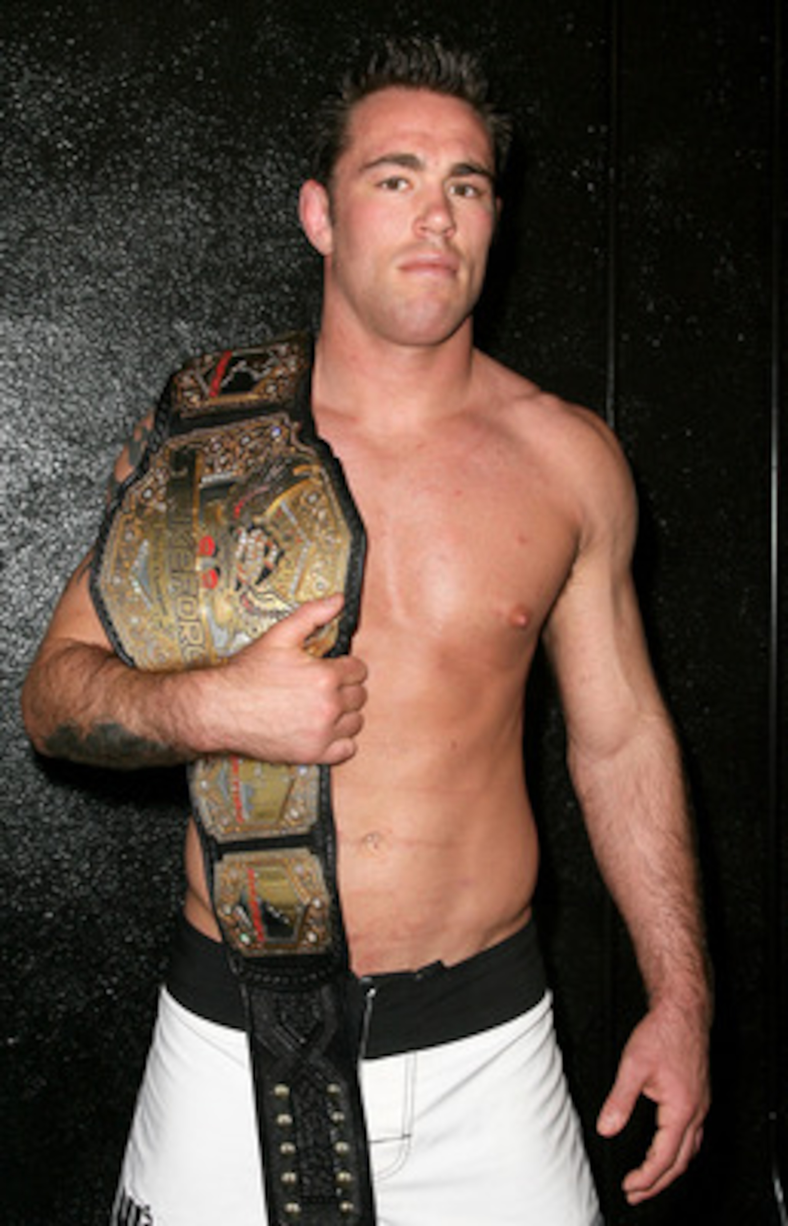 HOLLYWOOD - MARCH 17: Strikeforce World Middleweight Champion Jake Shields attends the CBS' Strikeforce MMA Fighters Open Media Workout on March 17, 2010 in Hollywood, California. (Photo by Valerie Macon/Getty Images) HOLLYWOOD - MARCH 17: Strikeforce World Middleweight Champion Jake Shields attends the CBS' Strikeforce MMA Fighters Open Media Workout on March 17, 2010 in Hollywood, California. (Photo by Valerie Macon/Getty Images)