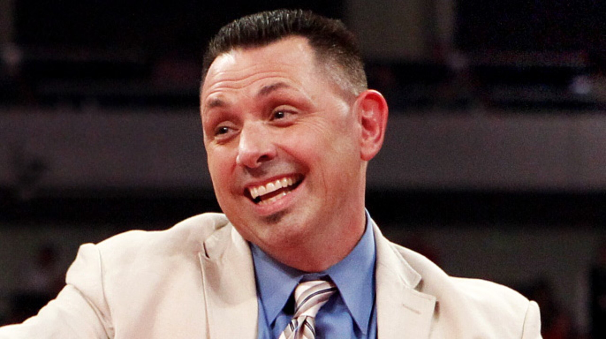 His expression says it all: "I couldn't wrestle or entertain my way out of a wet paper back yet I'm being featured more than half the roster. Haha!" Well, I call failure gravy on you WWE. Pure, unadulterated failure gravy!