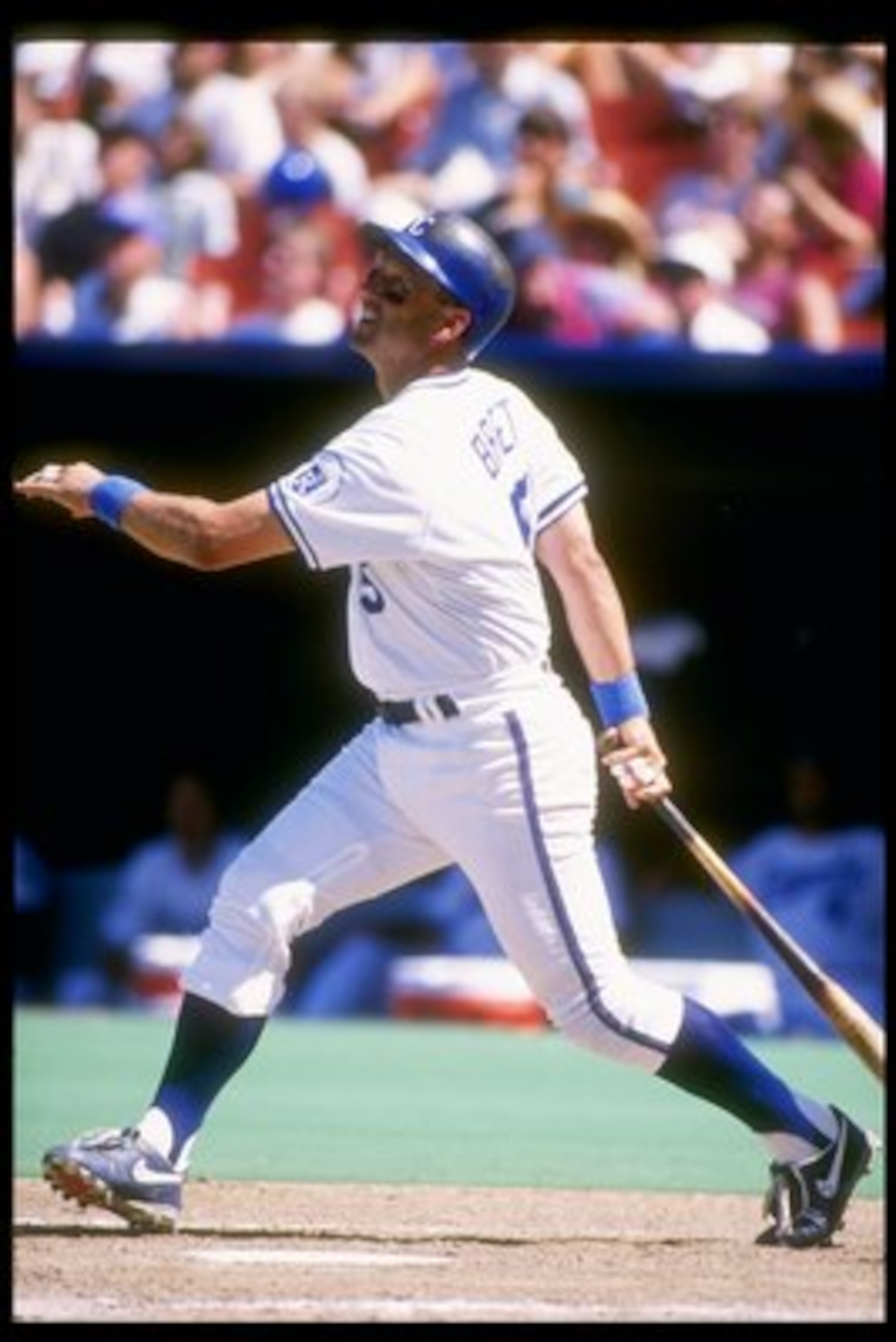 29 Jul 1993:  Infielder George Brett of the Kansas City Royals in action during a game against the Texas Rangers at Royals Stadium in Kansas City, Missouri.  Mandatory Credit: Jonathan Daniel  /Allsport