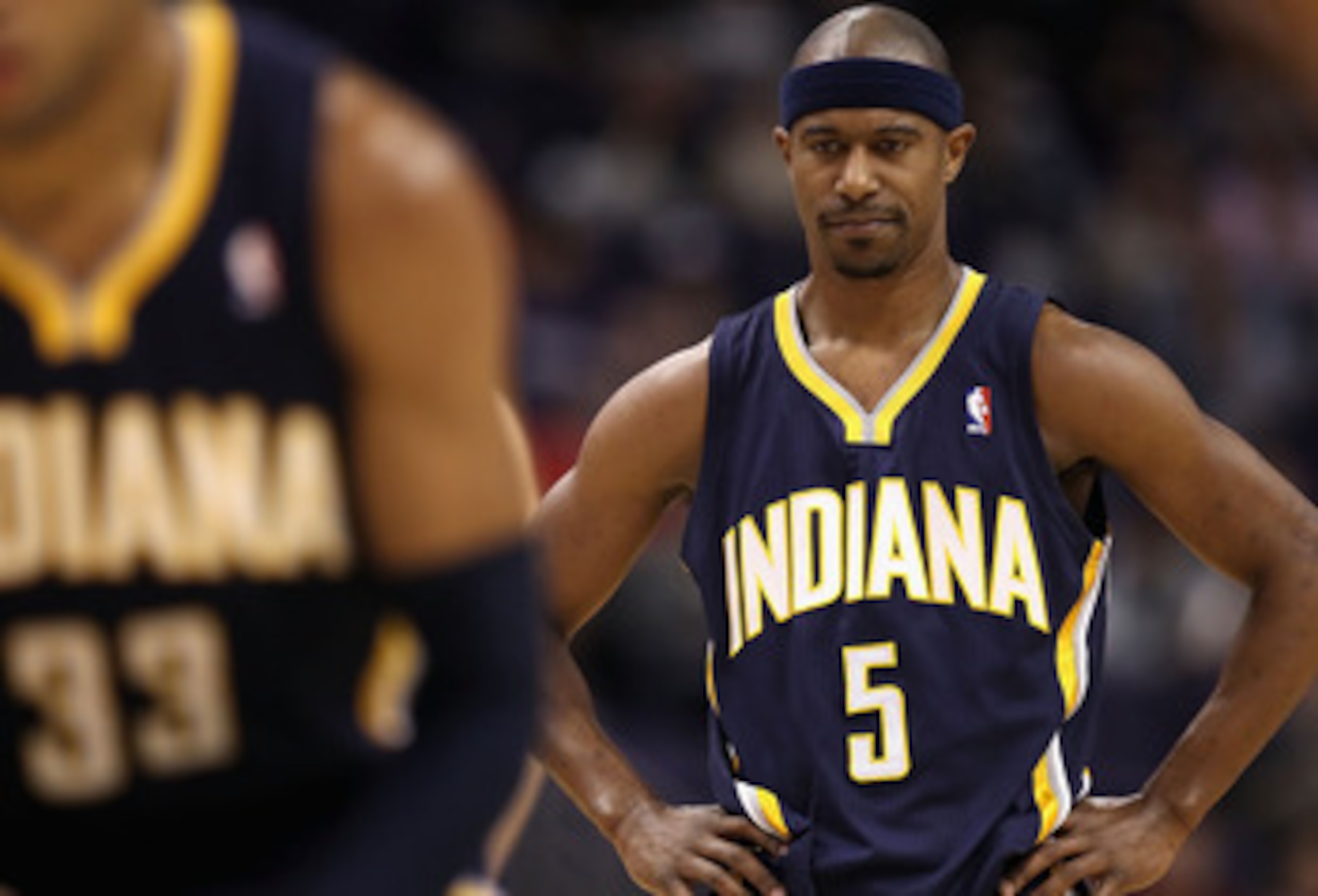 PHOENIX - DECEMBER 03:  T.J. Ford #5 of the Indiana Pacers during the NBA game against the Phoenix Suns at US Airways Center on December 3, 2010 in Phoenix, Arizona. NOTE TO USER: User expressly acknowledges and agrees that, by downloading and or using th