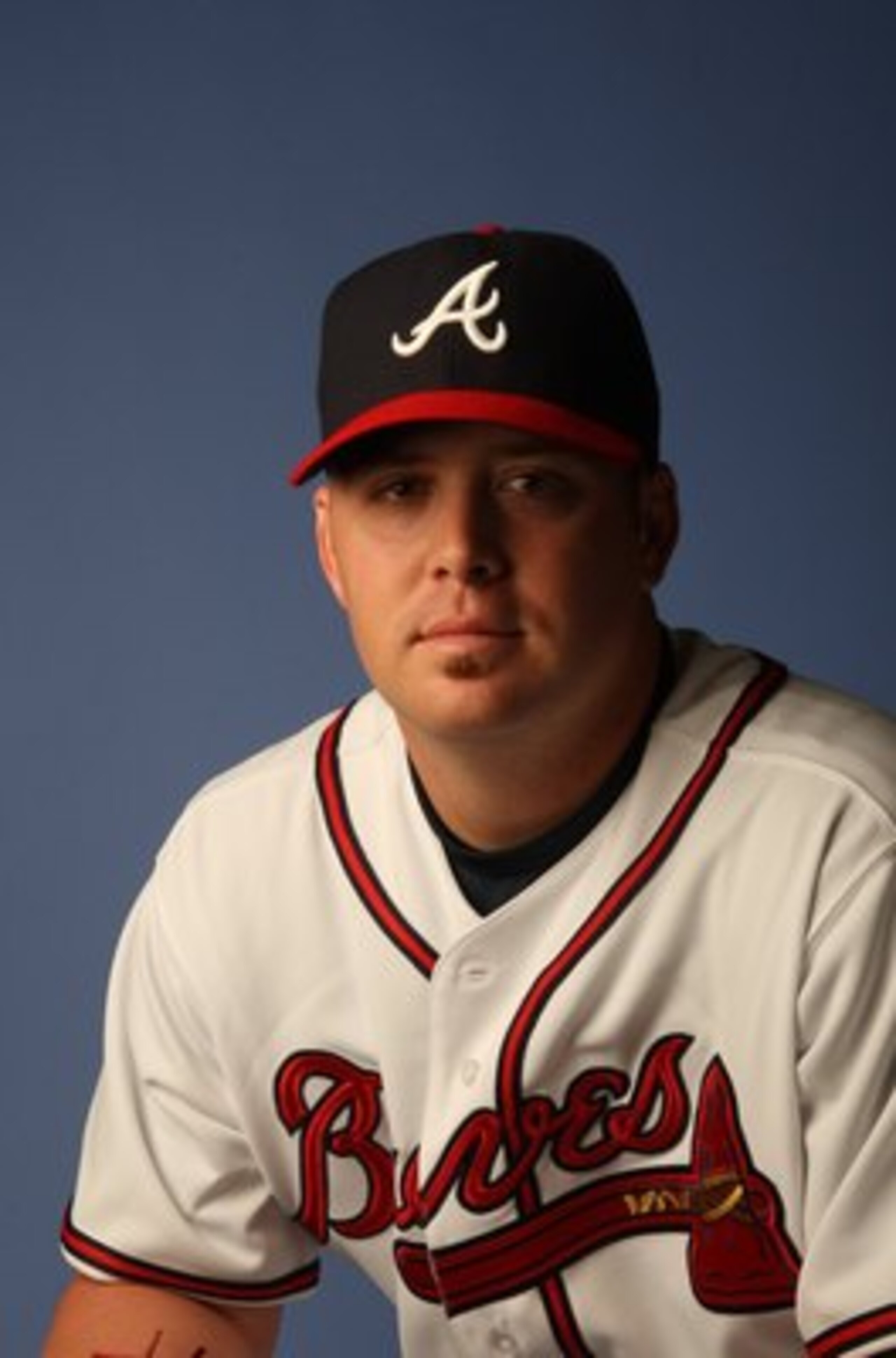 KISSIMMEE, FL - FEBRUARY 25:  Chris Resop #48 of the Atlanta Braves poses during Photo Day on February 25, 2008 at Disney's Wide World of Sports in Kissimmee, Florida.  (Photo by Elsa/Getty Images)