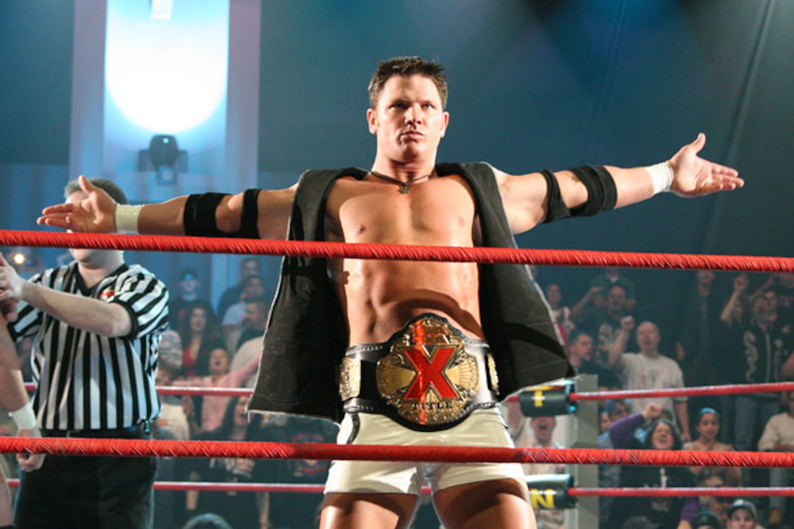 What happened here? AJ Styles as the X Division Champion, and being featured prominently. Oh yeah, TNA doesn't operate under those guidelines anymore. Crying shame.