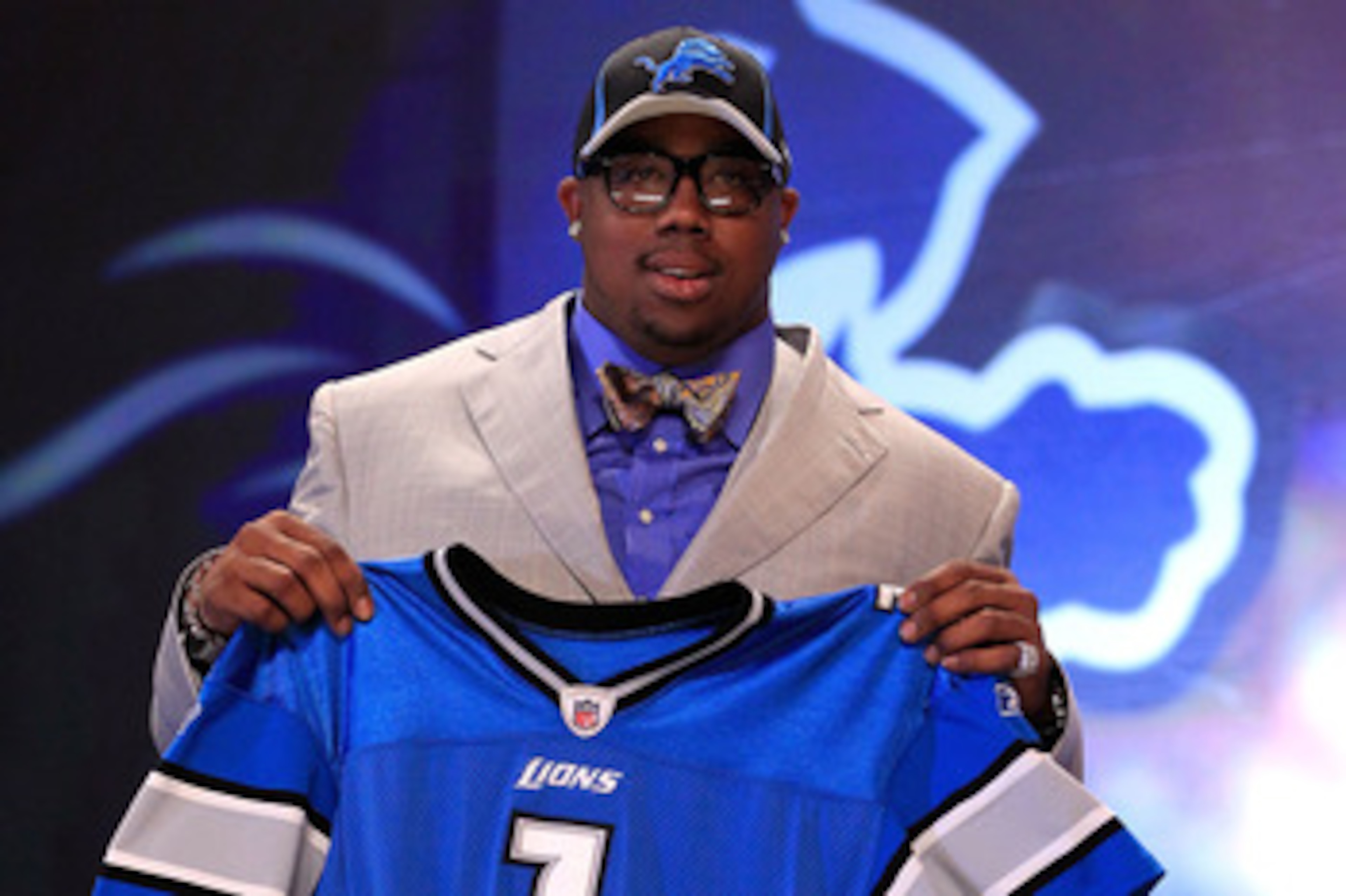 NEW YORK, NY - APRIL 28: Nick Fairley, #13 overall pick by the Detriot Lions, holds up a jersey during the 2011 NFL Draft at Radio City Music Hall on April 28, 2011 in New York City. (Photo by Chris Trotman/Getty Images) NEW YORK, NY - APRIL 28: Nick Fairley, #13 overall pick by the Detriot Lions, holds up a jersey during the 2011 NFL Draft at Radio City Music Hall on April 28, 2011 in New York City. (Photo by Chris Trotman/Getty Images)