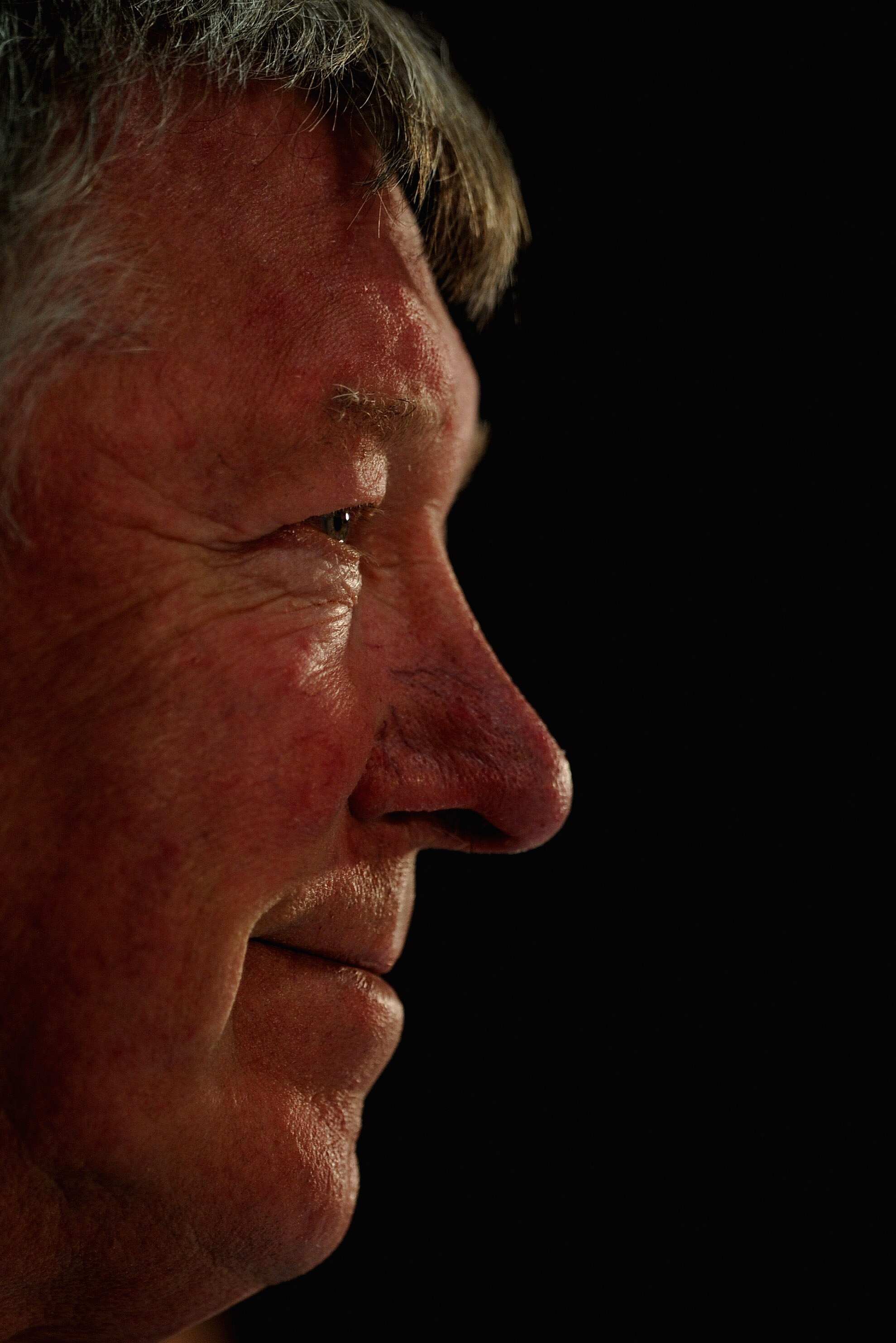 MANCHESTER, ENGLAND - MAY 03:  Sir Alex Ferguson speaks to the media during a press conference ahead of their UEFA Champions League semi final second leg match against Schalke 04 at the Carrington Training Ground on May 3, 2011 in Manchester, England.  (P