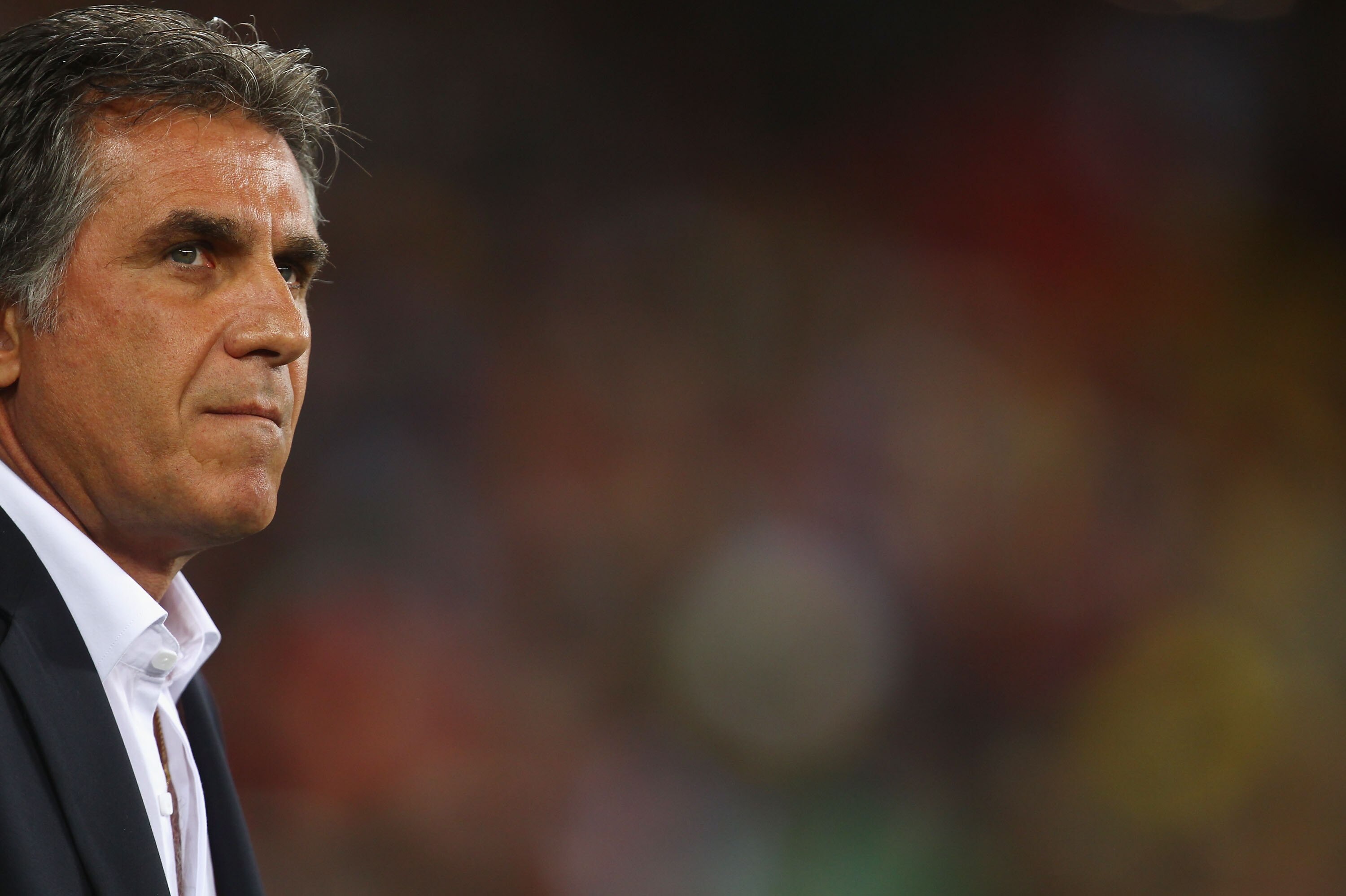 CAPE TOWN, SOUTH AFRICA - JUNE 29:  Carlos Queiroz head coach of Portugal looks thoughtful ahead of the 2010 FIFA World Cup South Africa Round of Sixteen match between Spain and Portugal at Green Point Stadium on June 29, 2010 in Cape Town, South Africa. 