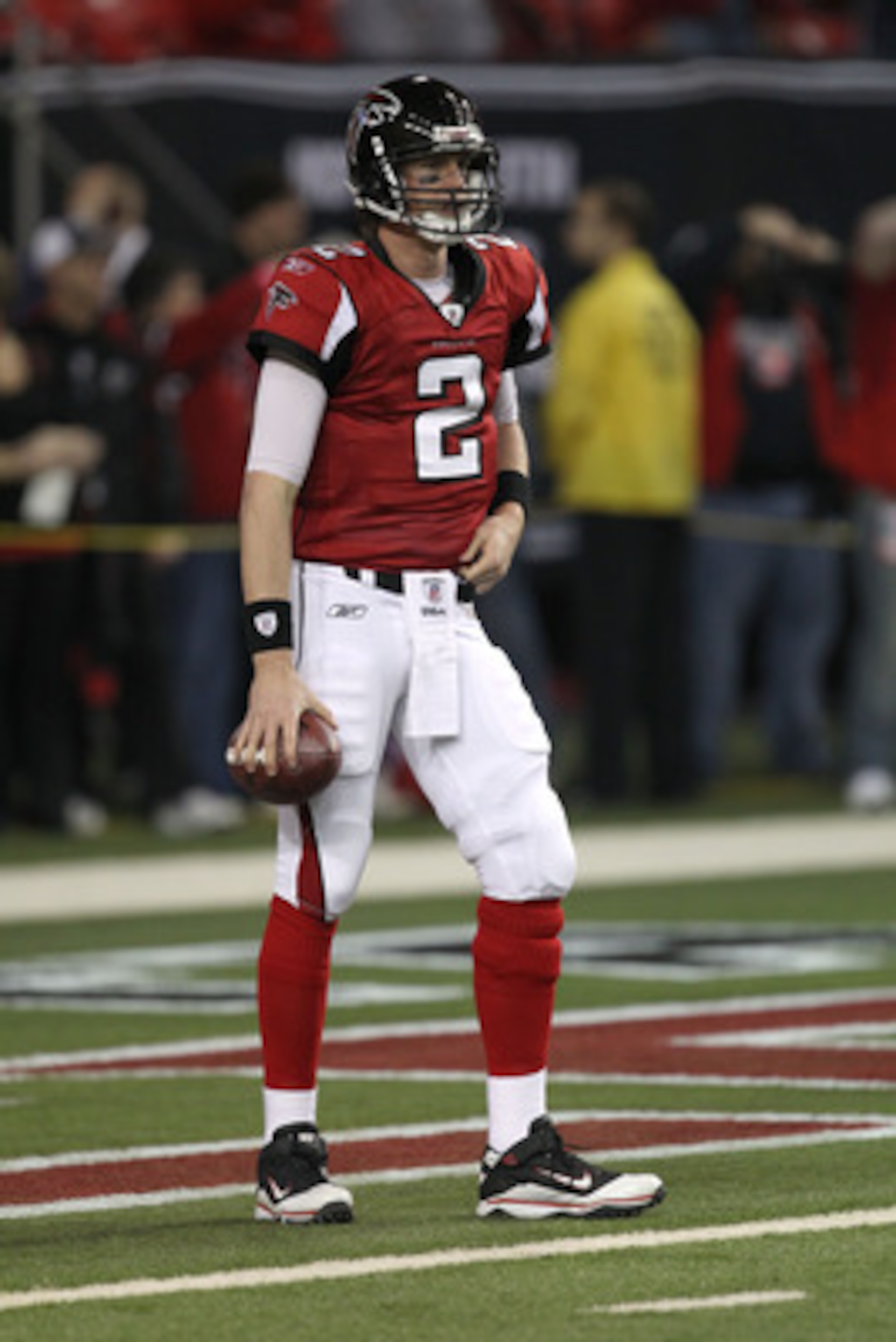 ATLANTA, GA - JANUARY 15: Matt Ryan #2 of the Atlanta Falcons warms up against the Green Bay Packers during their 2011 NFC divisional playoff game at Georgia Dome on January 15, 2011 in Atlanta, Georgia. (Photo by Streeter Lecka/Getty Images) ATLANTA, GA - JANUARY 15: Matt Ryan #2 of the Atlanta Falcons warms up against the Green Bay Packers during their 2011 NFC divisional playoff game at Georgia Dome on January 15, 2011 in Atlanta, Georgia. (Photo by Streeter Lecka/Getty Images)