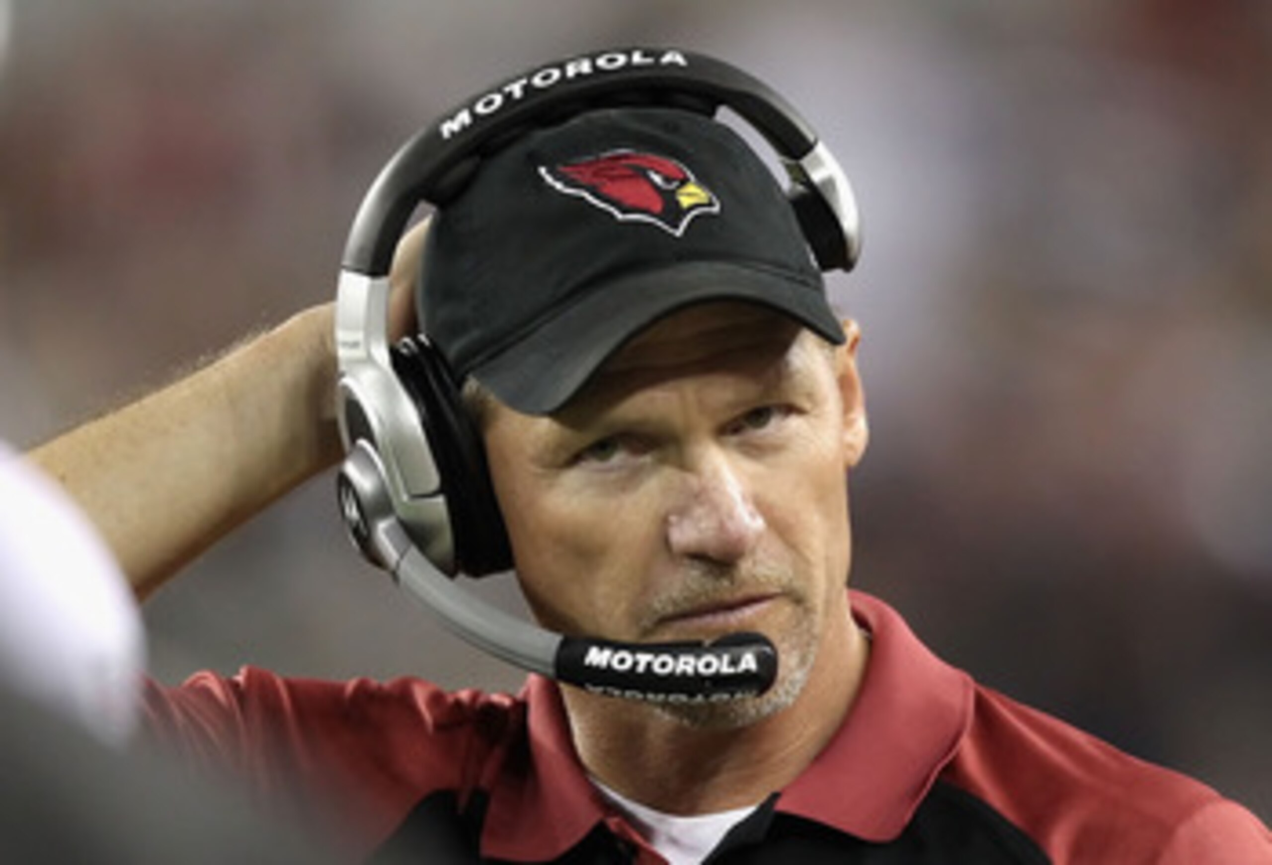 GLENDALE, AZ - DECEMBER 25: Head coach Ken Whisenhunt of the Arizona Cardinals during the NFL game against the Dallas Cowboys at the University of Phoenix Stadium on December 25, 2010 in Glendale, Arizona. The Cardinals defeated the Cowboys 27-26. (Phot GLENDALE, AZ - DECEMBER 25: Head coach Ken Whisenhunt of the Arizona Cardinals during the NFL game against the Dallas Cowboys at the University of Phoenix Stadium on December 25, 2010 in Glendale, Arizona. The Cardinals defeated the Cowboys 27-26. (Phot
