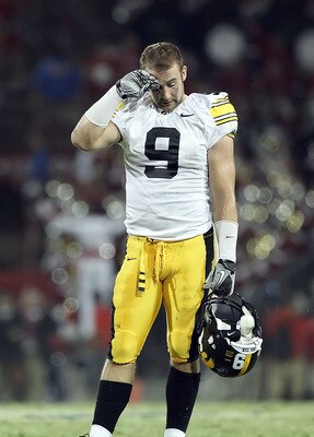 TUCSON, AZ - SEPTEMBER 18:  Cornerbacks Brett Greenwood #30 and Tyler Sash #9 of the Iowa Hawkeyes during the college football game against the Arizona Wildcats at Arizona Stadium on September 18, 2010 in Tucson, Arizona. The Wildcats defeated the Hawkeye