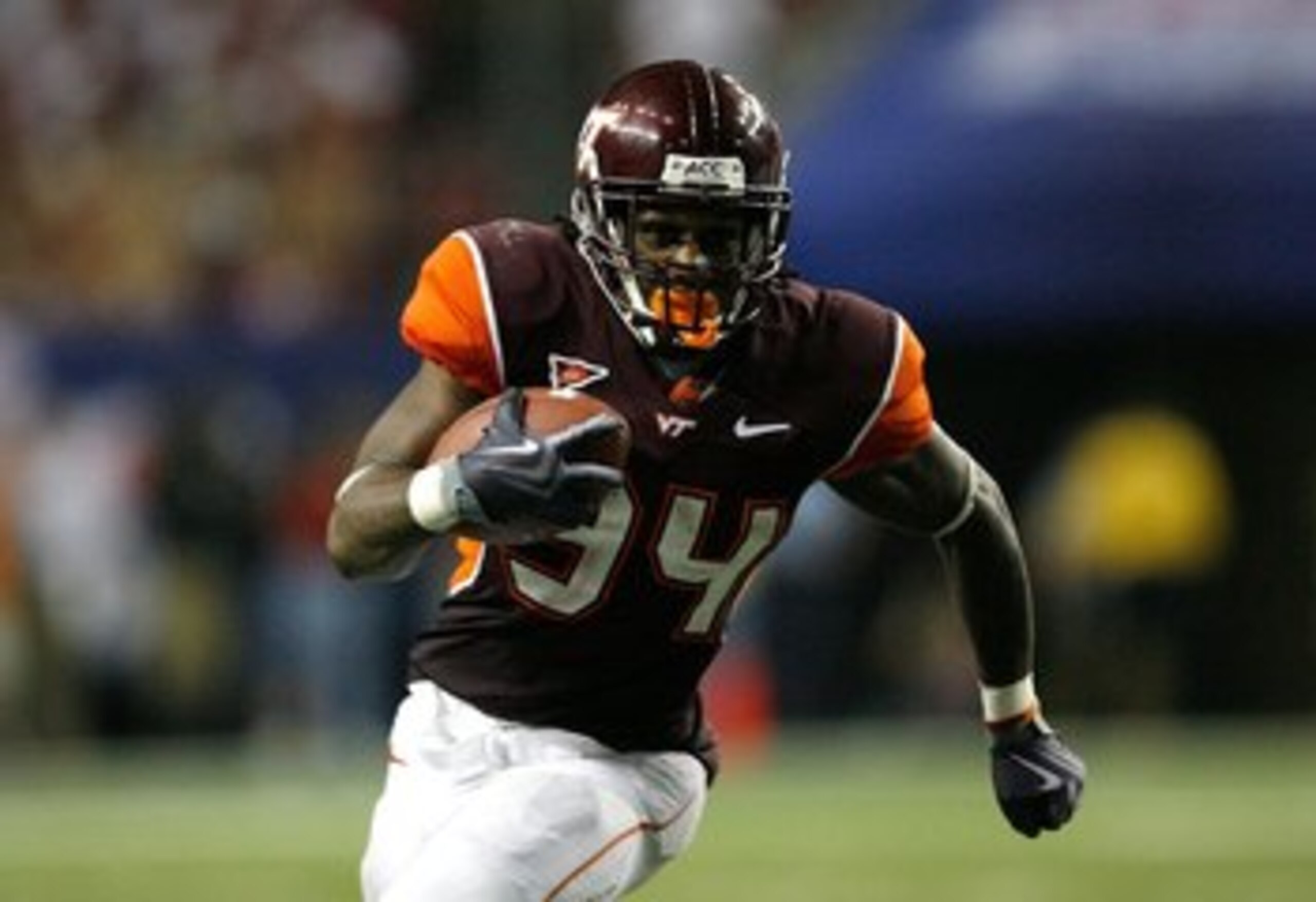 ATLANTA - SEPTEMBER 05: Ryan Williams #34 of the Virginia Tech Hokies against the Alabama Crimson Tide during the Chick-fil-A Kickoff Game at Georgia Dome on September 5, 2009 in Atlanta, Georgia. (Photo by Kevin C. Cox/Getty Images) ATLANTA - SEPTEMBER 05: Ryan Williams #34 of the Virginia Tech Hokies against the Alabama Crimson Tide during the Chick-fil-A Kickoff Game at Georgia Dome on September 5, 2009 in Atlanta, Georgia. (Photo by Kevin C. Cox/Getty Images)