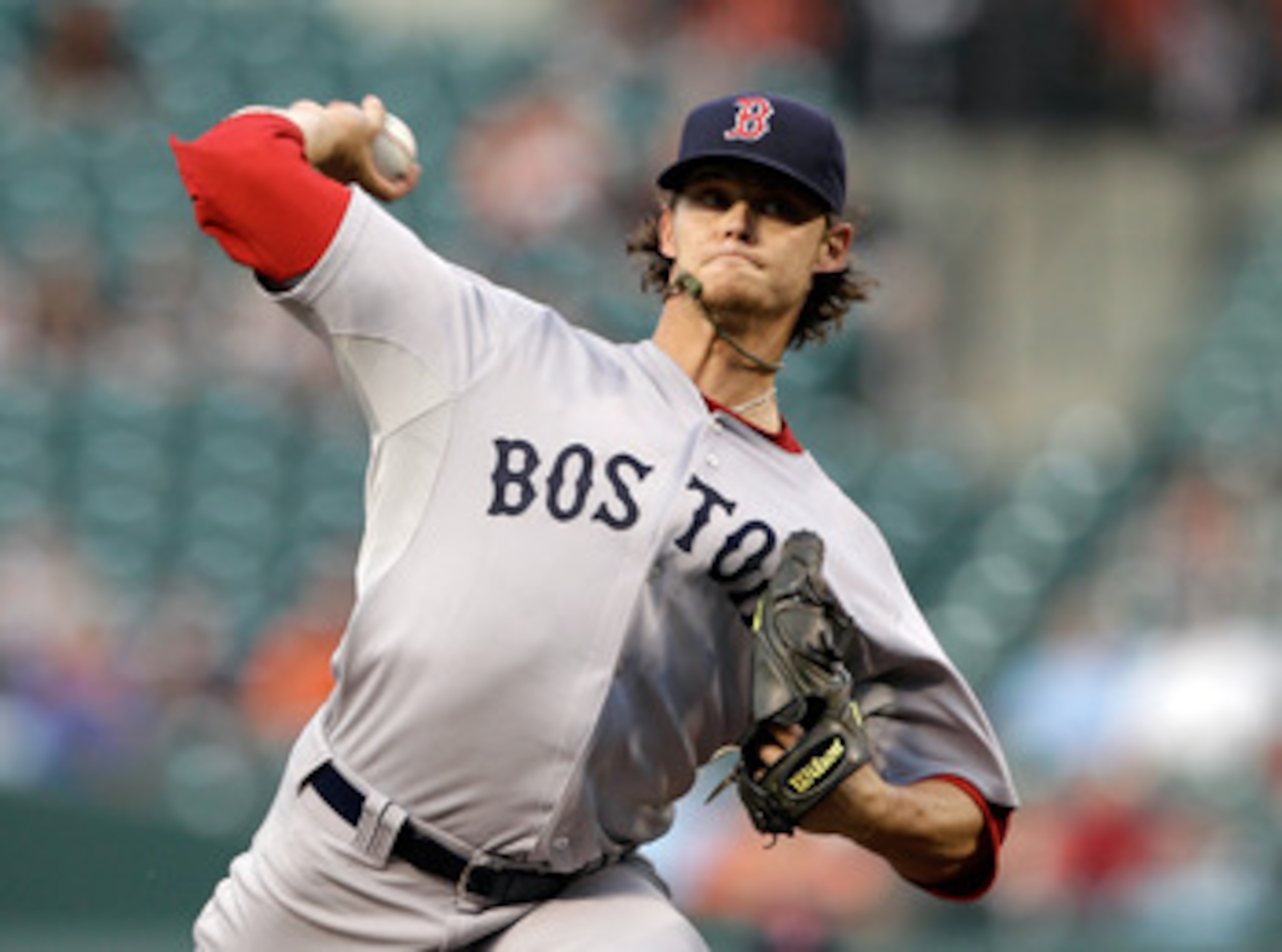 BALTIMORE, MD - APRIL 26:  Pitcher Clay Buchholz #11 of the Boston Red Sox delivers to a Baltimore Orioles batter during the first inning at Oriole Park at Camden Yards on April 26, 2011 in Baltimore, Maryland.  (Photo by Rob Carr/Getty Images)