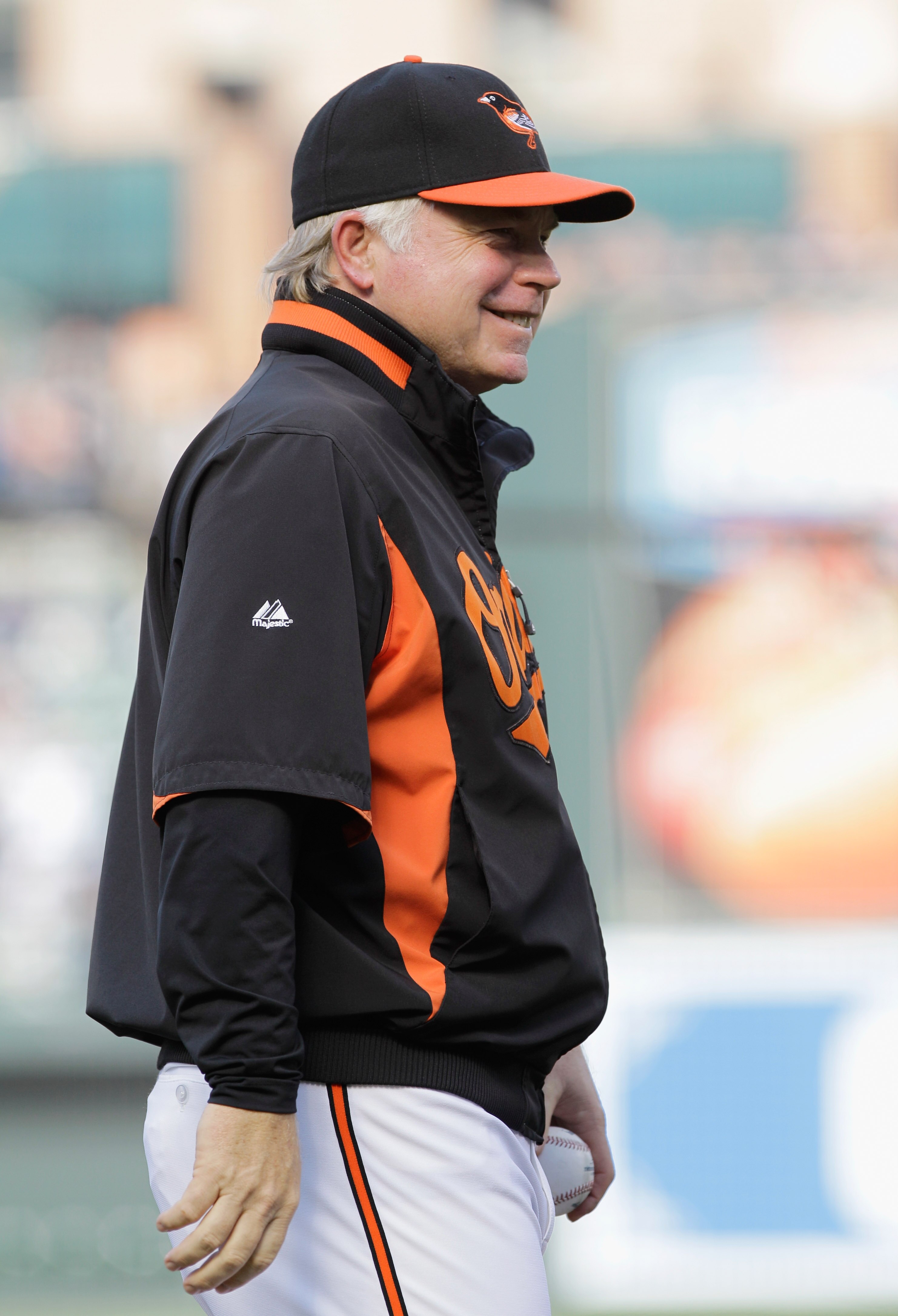 BALTIMORE, MD - APRIL 23:  Manager Buck Showalter #26 of the Baltimore Orioles before the start of their game against the New York Yankees at Oriole Park at Camden Yards on April 23, 2011 in Baltimore, Maryland.  (Photo by Rob Carr/Getty Images)