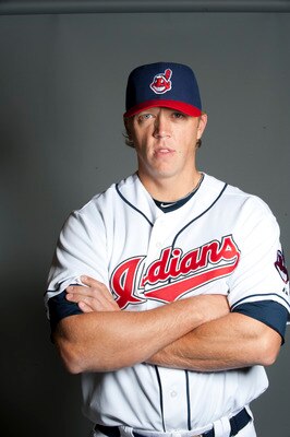 GOODYEAR, AZ - FEBRUARY 22: Shelley Duncan #47 of the Cleveland Indians poses during their photo day at the Cleveland Indians Spring Training Complex on February 22, 2011 in Goodyear, Arizona. (Photo by Rob Tringali/Getty Images)