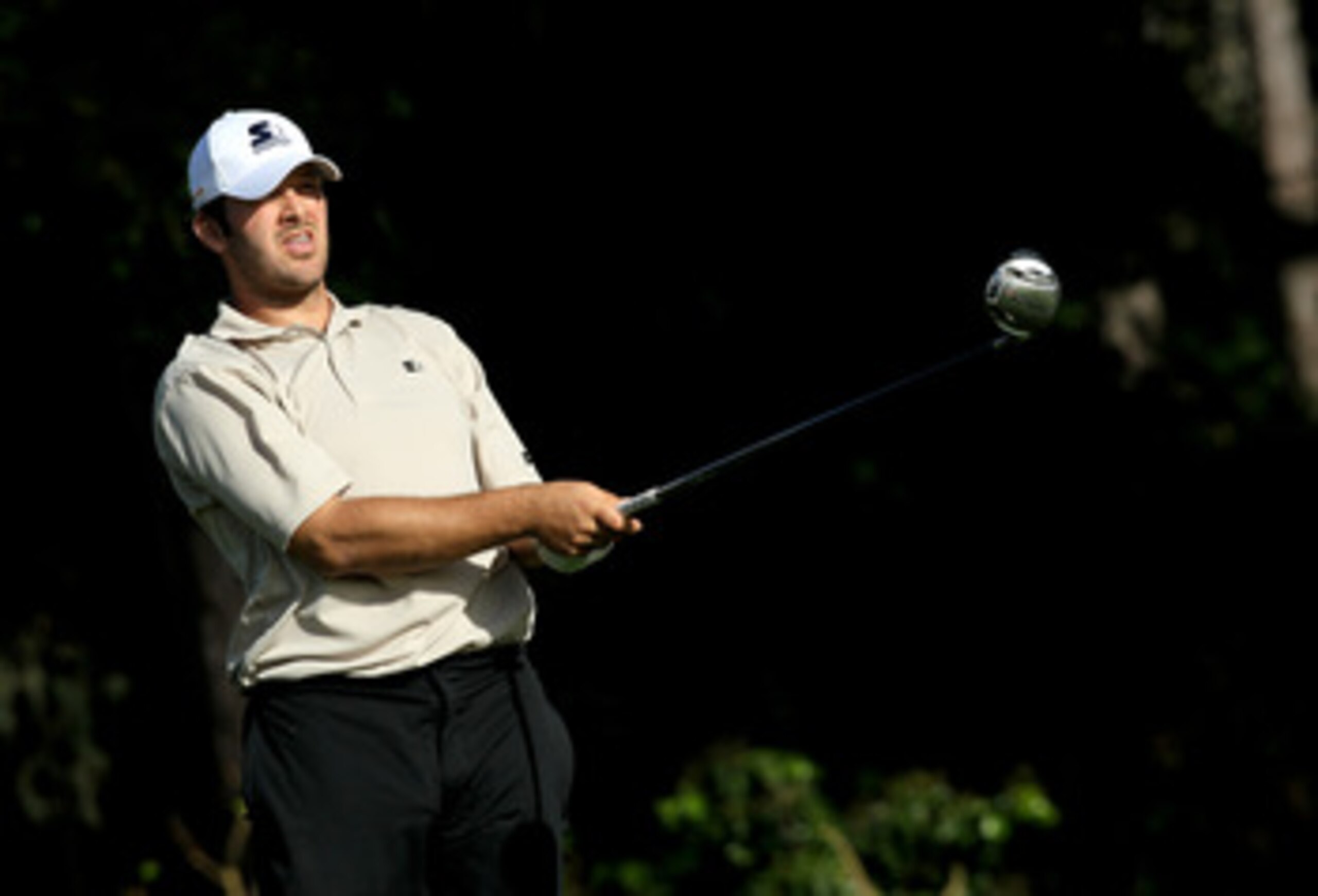 PEBBLE BEACH, CA - FEBRUARY 12:  Dallas Cowboys quarterback Tony Romo watches his tee shot on the eighth hole during the second round of the AT&T Pebble Beach National Pro-Am at Spyglass Hill Golf Course on February 12 2010 in Pebble Beach, California.  (