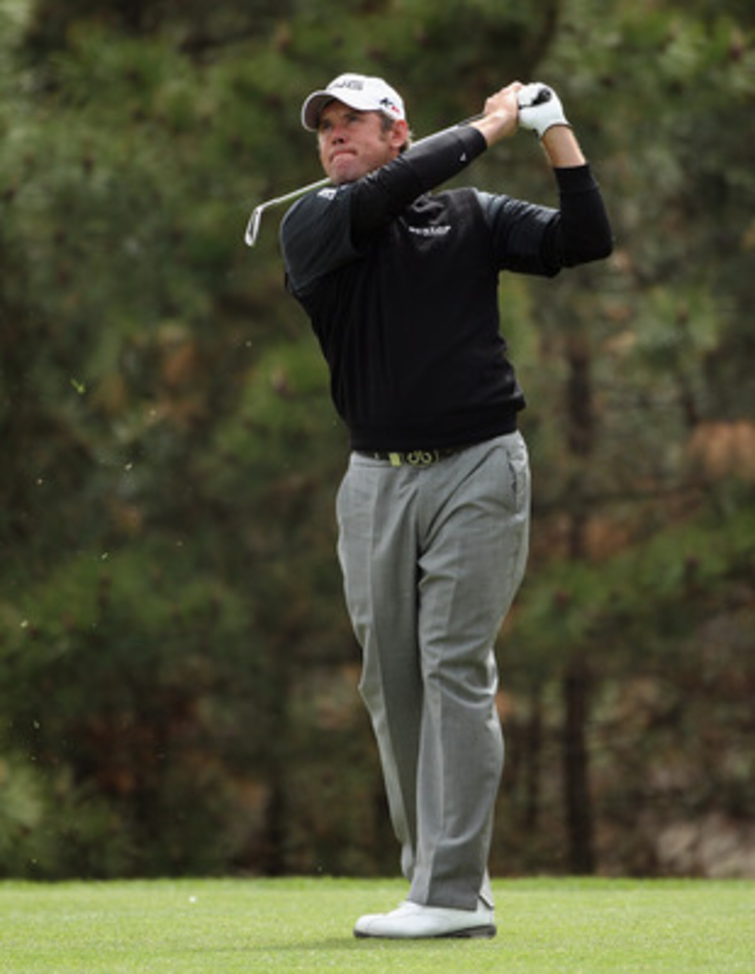 ICHEON, SOUTH KOREA - MAY 01:  Lee Westwood of England in action during the final round on his way to victory in the Ballantine's Championship at Blackstone Golf Club on May 1, 2011 in Icheon, South Korea.  (Photo by Andrew Redington/Getty Images)