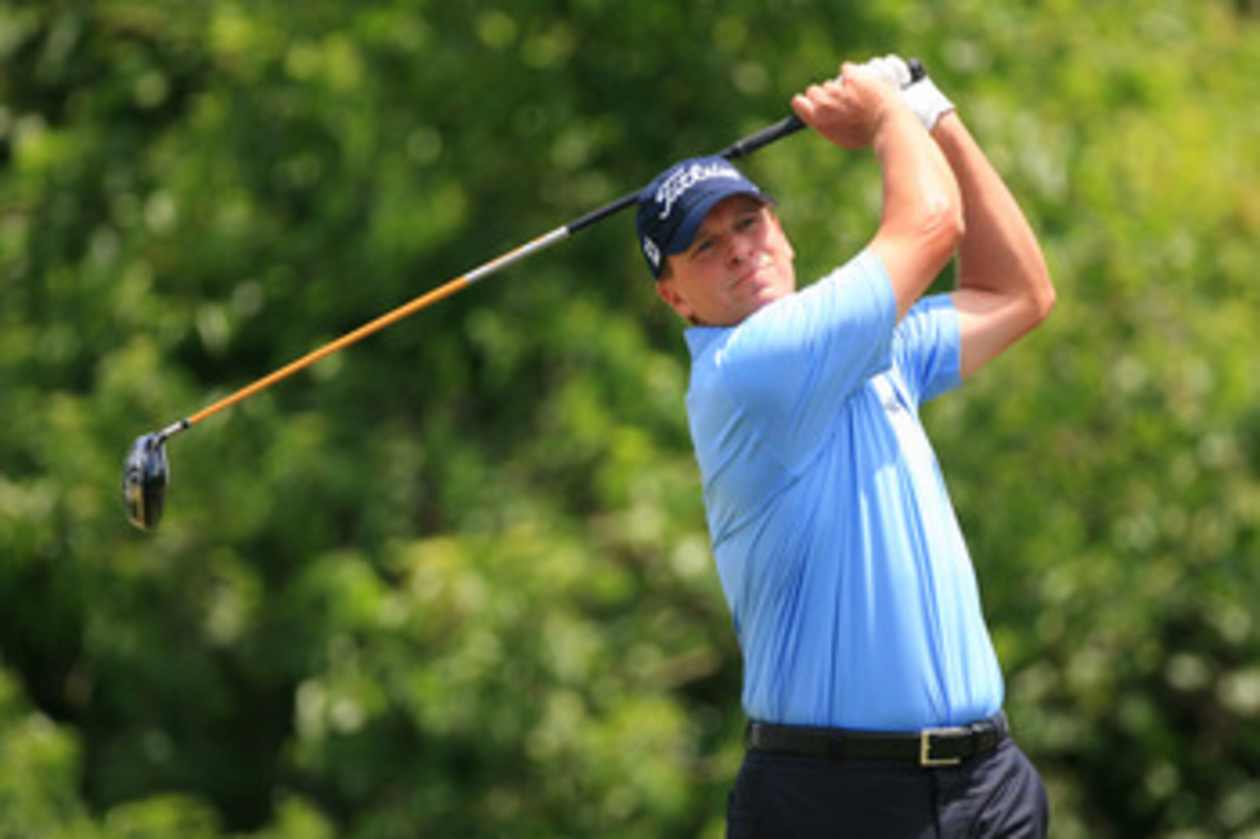 NEW ORLEANS, LA - APRIL 30: Steve Stricker hits his tee shot on the second hole during the third round of the Zurich Classic at the TPC Louisiana on April 30, 2011 in New Orleans, Louisiana. (Photo by Hunter Martin/Getty Images)