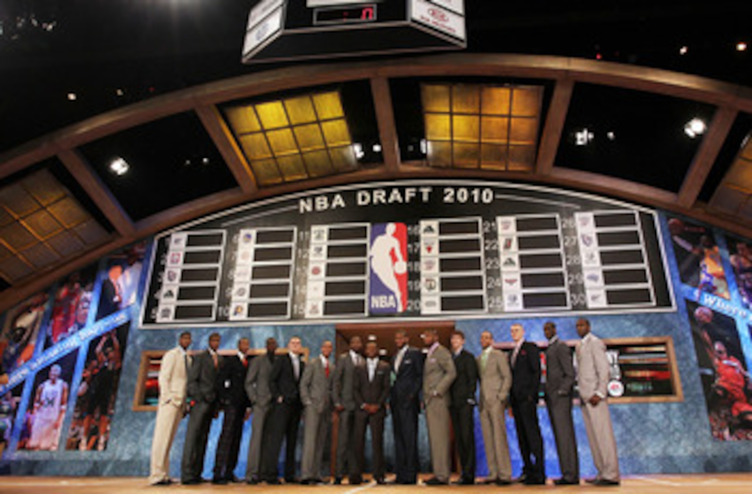NEW YORK - JUNE 24: NBA Draft prospects pose for a group photo prior to the NBA Draft at Madison Square Garden on June 24, 2010 in New York City. NOTE TO USER: User expressly acknowledges and agrees that, by downloading and or using this photograph, User NEW YORK - JUNE 24: NBA Draft prospects pose for a group photo prior to the NBA Draft at Madison Square Garden on June 24, 2010 in New York City. NOTE TO USER: User expressly acknowledges and agrees that, by downloading and or using this photograph, User