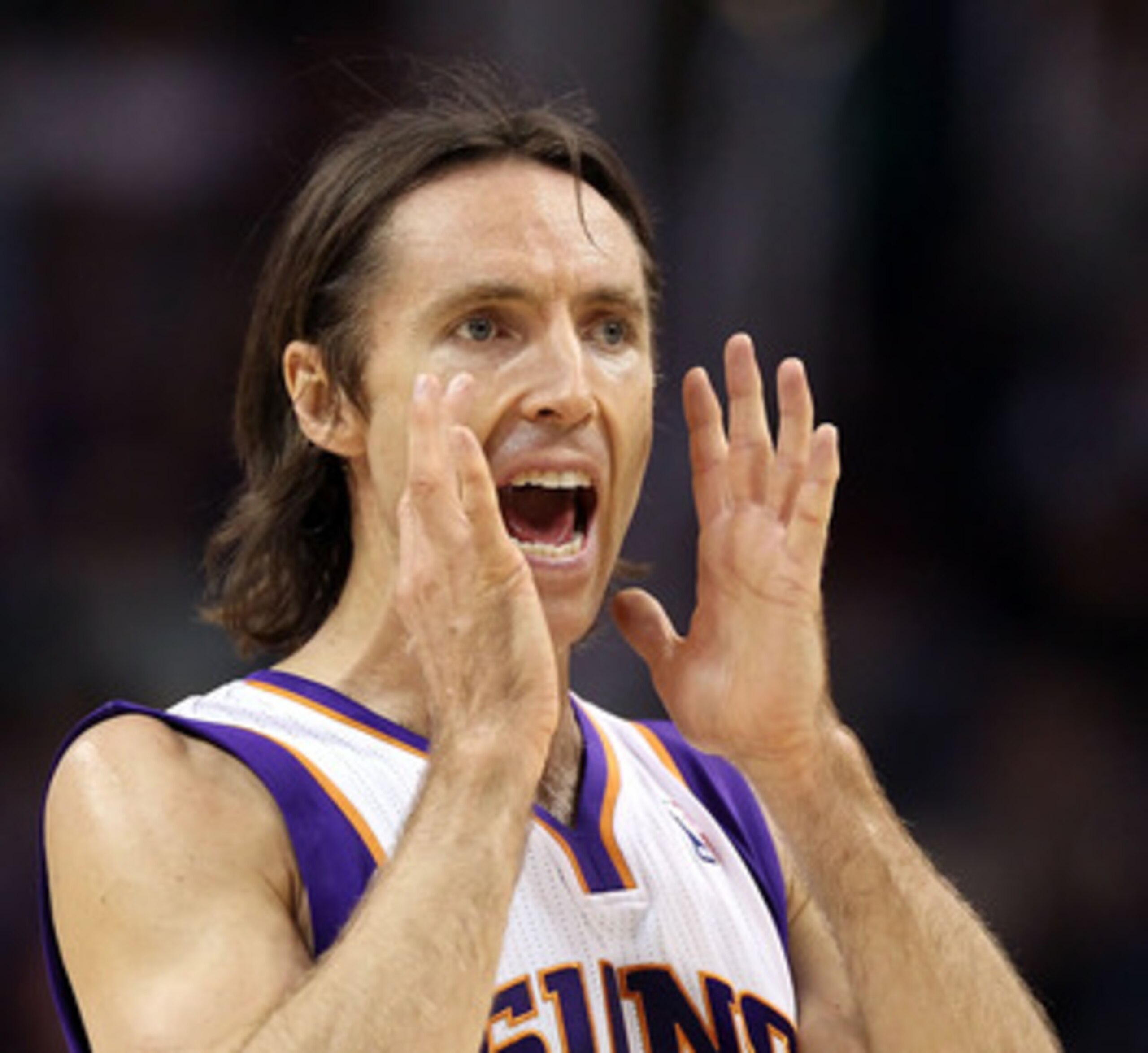 PHOENIX, AZ - APRIL 13:  Steve Nash #13 of the Phoenix Suns during the NBA game against the San Antonio Spurs at US Airways Center on April 13, 2011 in Phoenix, Arizona.  NOTE TO USER: User expressly acknowledges and agrees that, by downloading and or usi