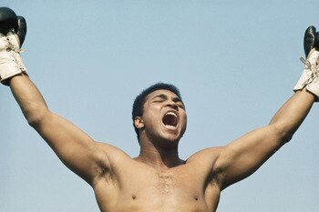 1972: Muhammad Ali during training for his fight with Al 'Blue' Lewis held in Dublin, Republic of Ireland in 1972. (Photo by Getty Images) 1972: Muhammad Ali during training for his fight with Al 'Blue' Lewis held in Dublin, Republic of Ireland in 1972. (Photo by Getty Images)