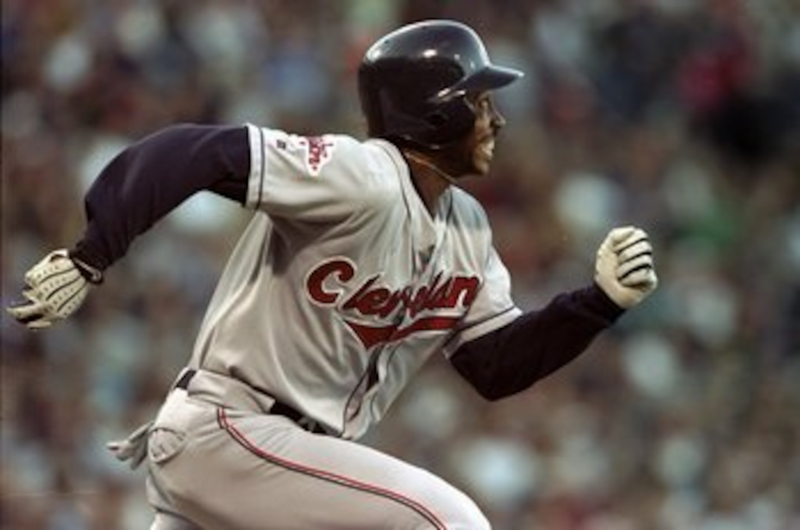 2 Oct 1998: Kenny Lofton #7 of the Cleveland Indians runs to first base after hitting a home run during an American League Divisional Series game against the Boston Red Sox at Fenway Park in Boston, Massachusetts. The Indians defeated the Red Sox 4-3. Ma 2 Oct 1998: Kenny Lofton #7 of the Cleveland Indians runs to first base after hitting a home run during an American League Divisional Series game against the Boston Red Sox at Fenway Park in Boston, Massachusetts. The Indians defeated the Red Sox 4-3. Ma