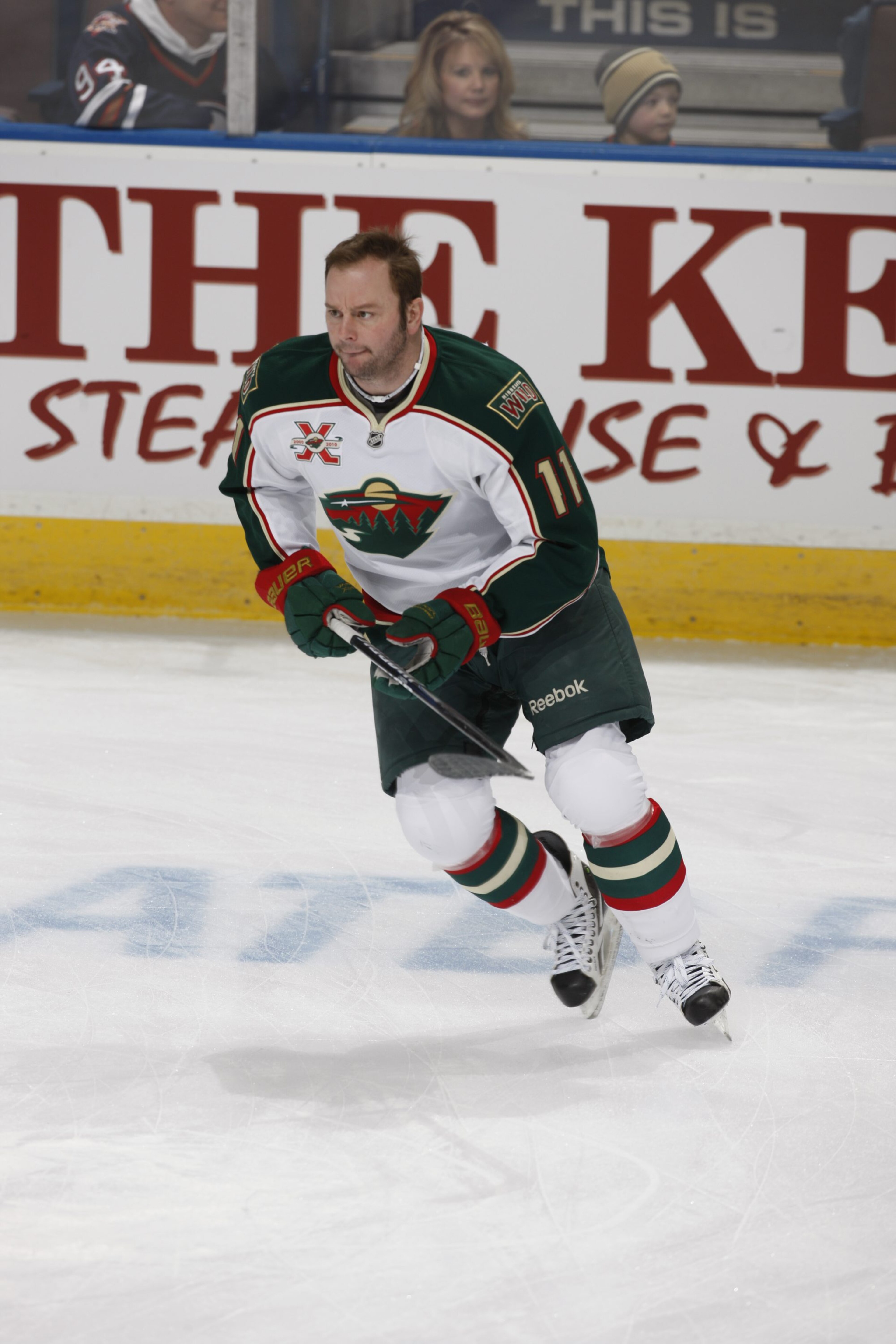 EDMONTON, CANADA - JANUARY 18: John Madden #11 of the Minnesota Wild skates against the Edmonton Oilers on January 18, 2011 at Rexall Place in Edmonton, Alberta, Canada. (Photo by Dale MacMillan/Getty Images)