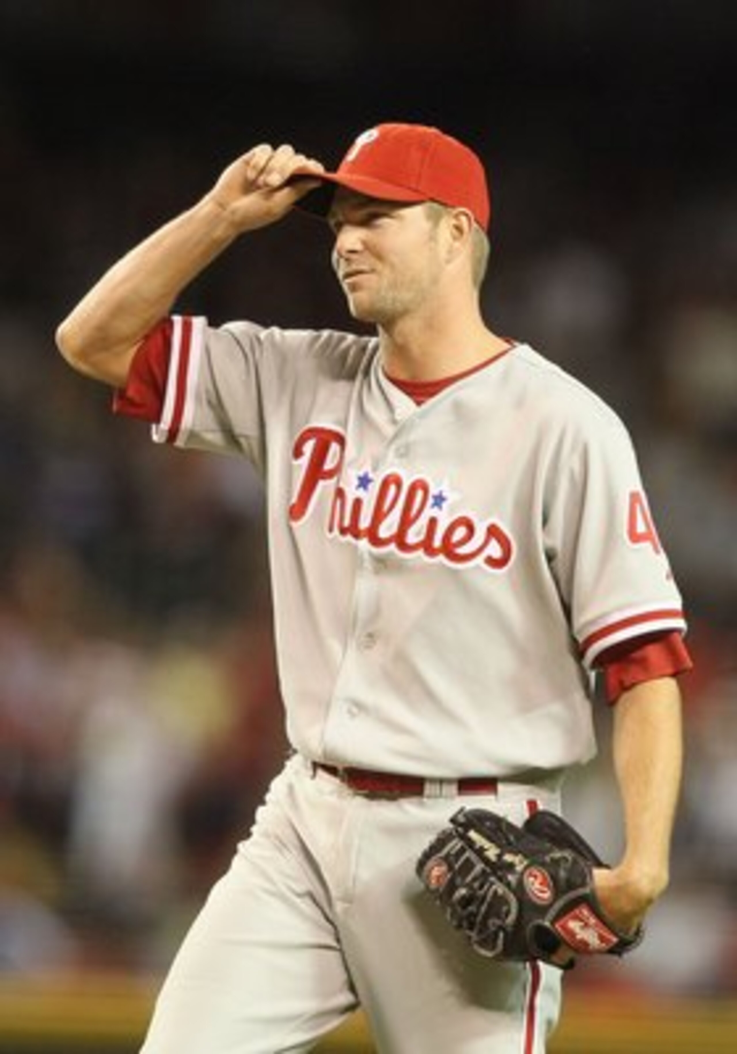 PHOENIX - APRIL 24:  Relief pitcher Ryan Madson #46 of the Philadelphia Phillies pitches against the Arizona Diamondbacks in the Major League Baseball game at Chase Field on April 24, 2010 in Phoenix, Arizona.  The Phillies defeated the Diamondbacks 3-2.