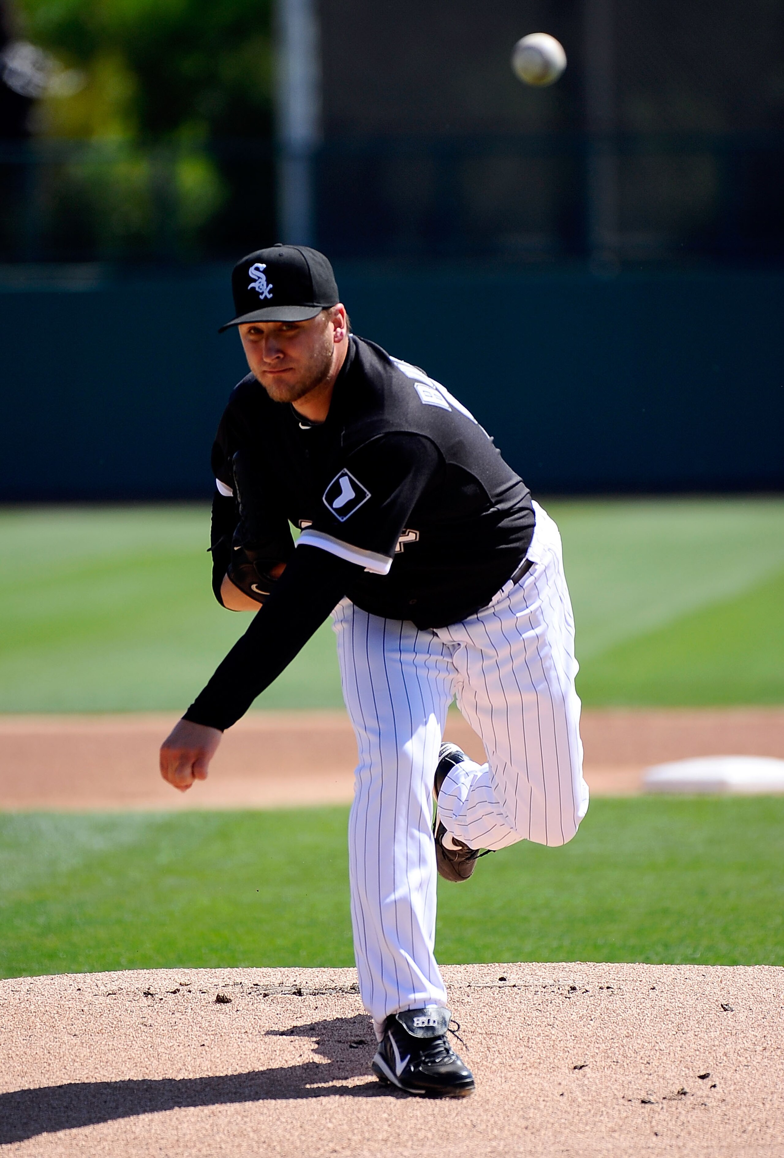 GLENDALE, AZ - MARCH 11: Mark Buehrle #56 of the Chicago White Sox pitches during the spring training baseball game against Chicago Cubs at Camelback Ranch on March 11, 2011 in Glendale, Arizona. (Photo by Kevork Djansezian/Getty Images) GLENDALE, AZ - MARCH 11: Mark Buehrle #56 of the Chicago White Sox pitches during the spring training baseball game against Chicago Cubs at Camelback Ranch on March 11, 2011 in Glendale, Arizona. (Photo by Kevork Djansezian/Getty Images)