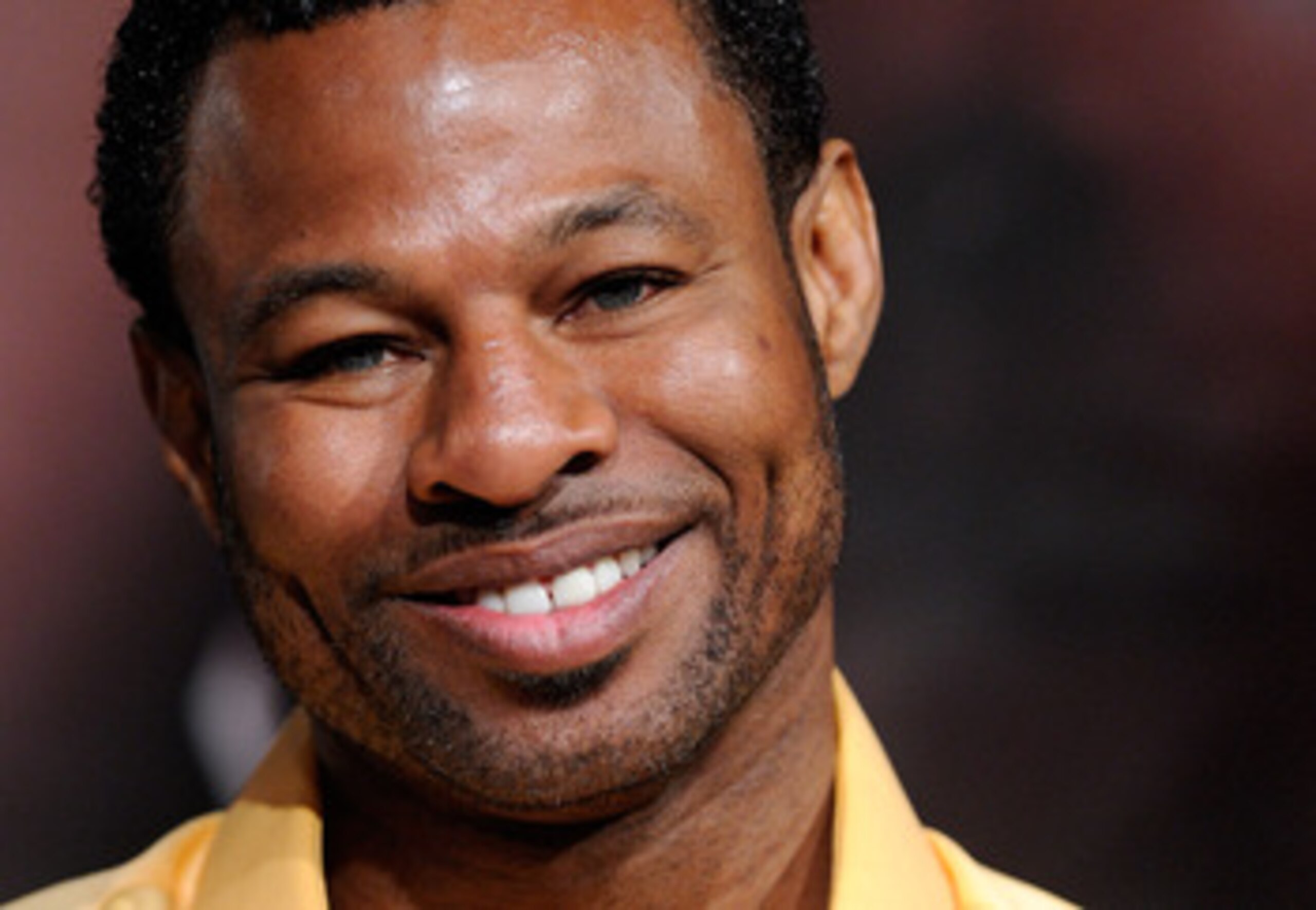 LAS VEGAS, NV - MAY 04:  Boxer Shane Mosley smiles during the final news conference for his bout against Manny Pacquiao at the MGM Grand Hotel/Casino May 4, 2011 in Las Vegas, Nevada. Mosley will challenge Pacquiao for his WBO welterweight title on May 7,
