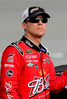 RICHMOND, VA - APRIL 29:  Kevin Harvick, driver of the #29 Budweiser Chevrolet, poses during qualifying for the NASCAR Sprint Cup Series Crown Royal Presents The Matthew & Daniel Hansen 400 at Richmond International Raceway on April 29, 2011 in Richmond, 