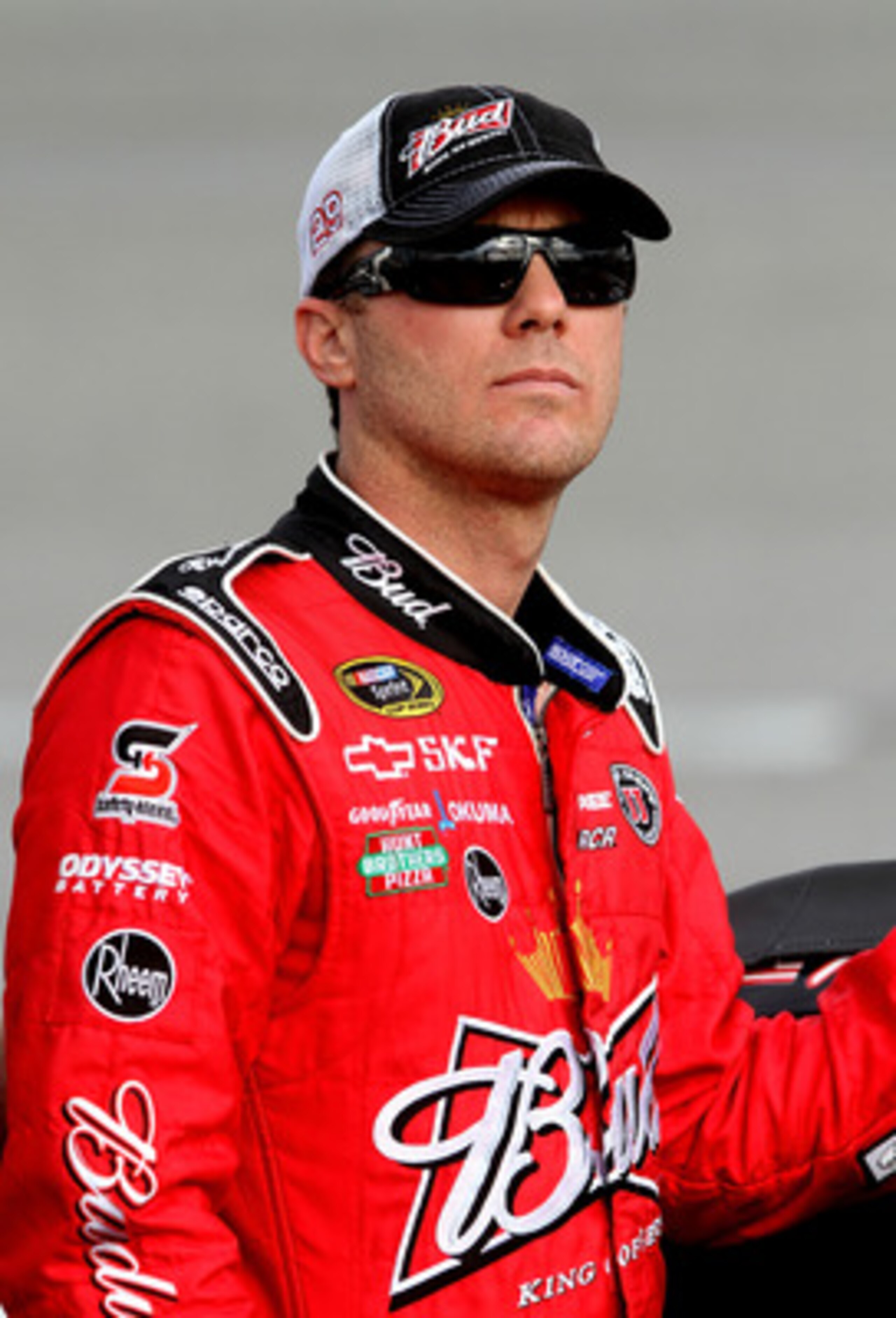 RICHMOND, VA - APRIL 29:  Kevin Harvick, driver of the #29 Budweiser Chevrolet, poses during qualifying for the NASCAR Sprint Cup Series Crown Royal Presents The Matthew & Daniel Hansen 400 at Richmond International Raceway on April 29, 2011 in Richmond, 