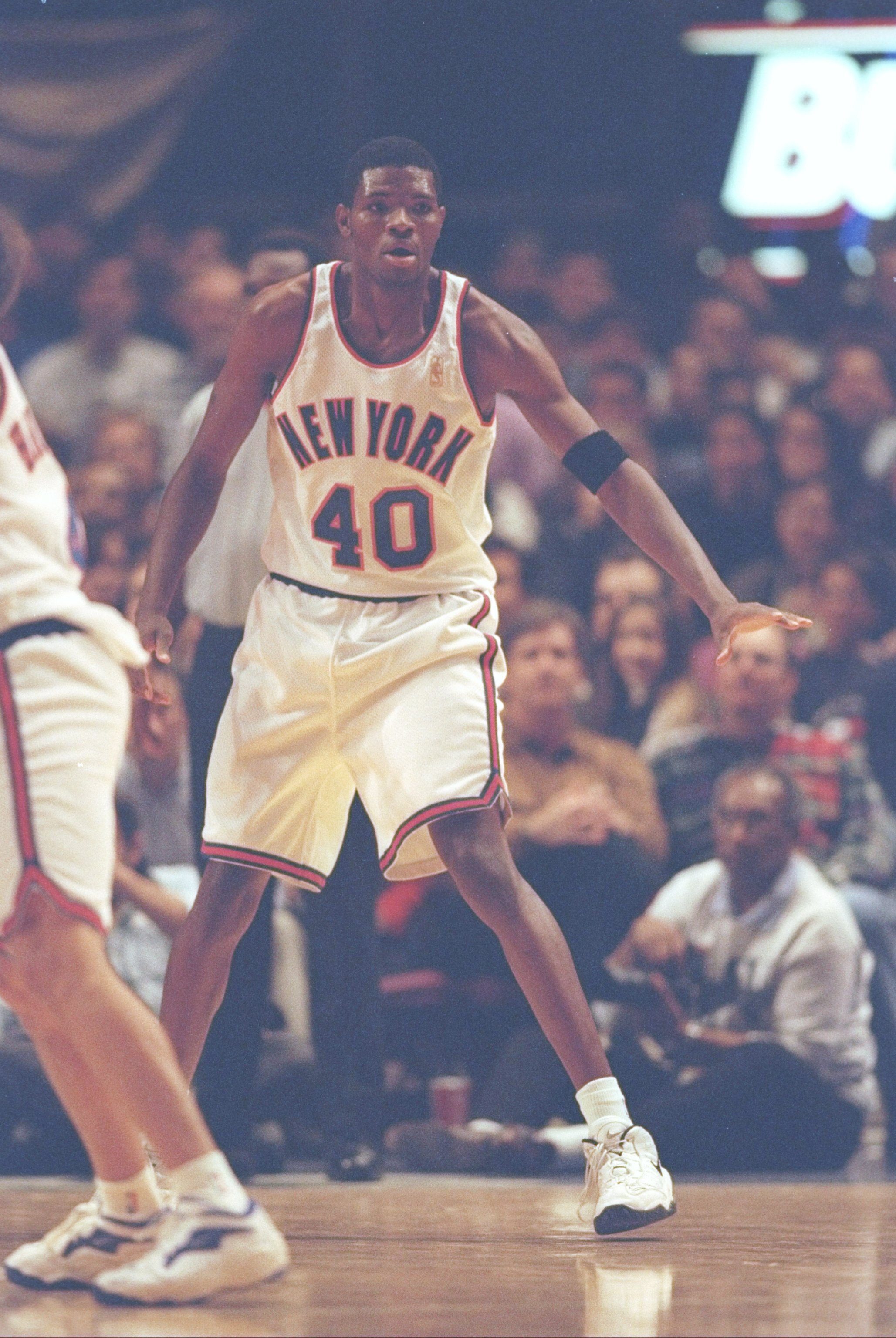 3 Nov 1996: Forward Walter McCarty of the New York Knicks stands on the court during a game against the Charlotte Hornets at Madison Square Garden in New York, New York. The Knicks won the game 113-86. Mandatory Credit: Andy Lyons /Allsport 3 Nov 1996: Forward Walter McCarty of the New York Knicks stands on the court during a game against the Charlotte Hornets at Madison Square Garden in New York, New York. The Knicks won the game 113-86. Mandatory Credit: Andy Lyons /Allsport