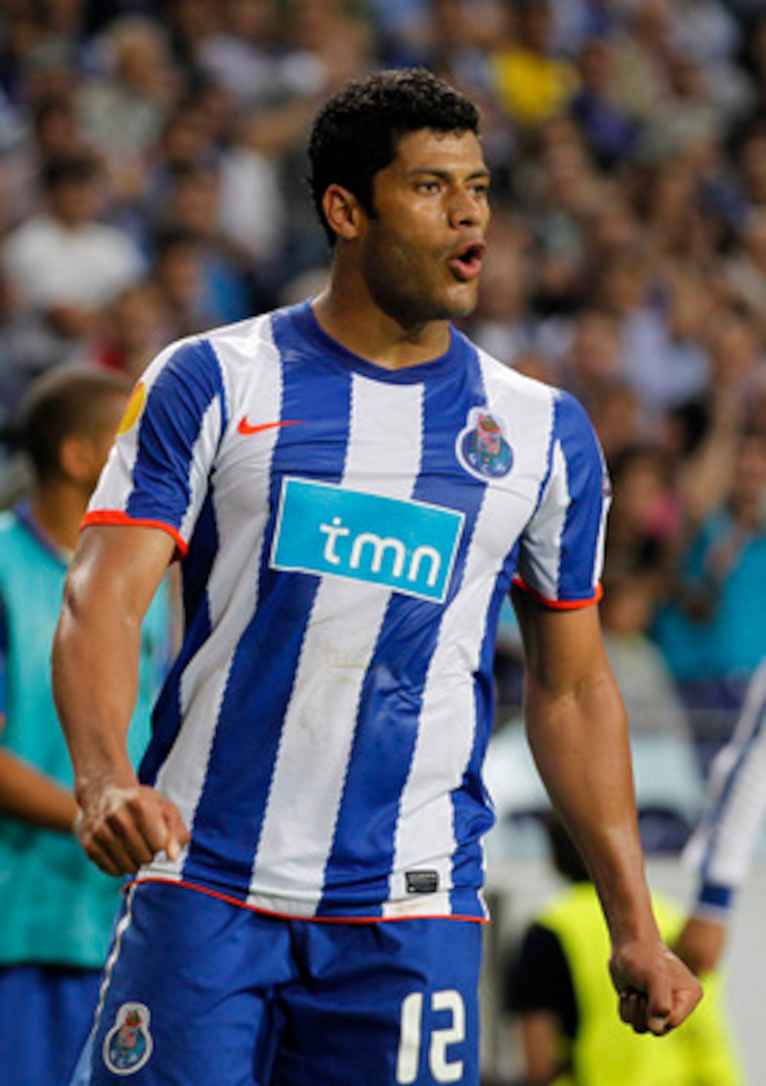 PORTO, PORTUGAL - APRIL 28:  Givalnildo Vieira 'Hulk' of FC Porto reacts during the UEFA Europa League semi final first leg match between FC Porto and Villarreal at Estadio do Dragao on April 28, 2011 in Porto, Portugal.  (Photo by Angel Martinez/Getty Im