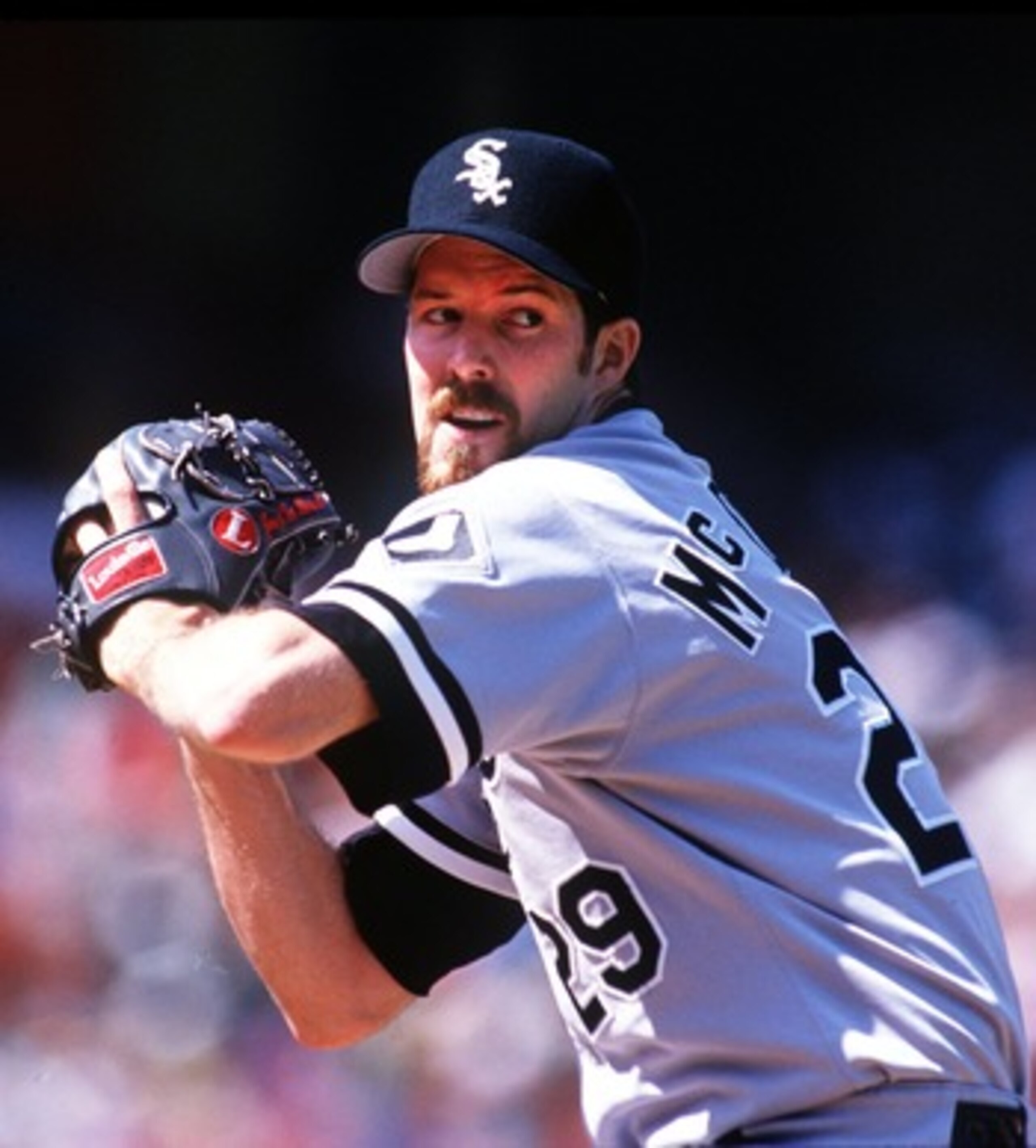 18 SEP 1993:  JACK MCDOWELL OF THE CHICAGO WHITE SOX ON THE PITCHERS MOUND DURING THEIR GAME AT THE OAKLAND A''S. Mandatory Credit: Otto Greule/ALLSPORT