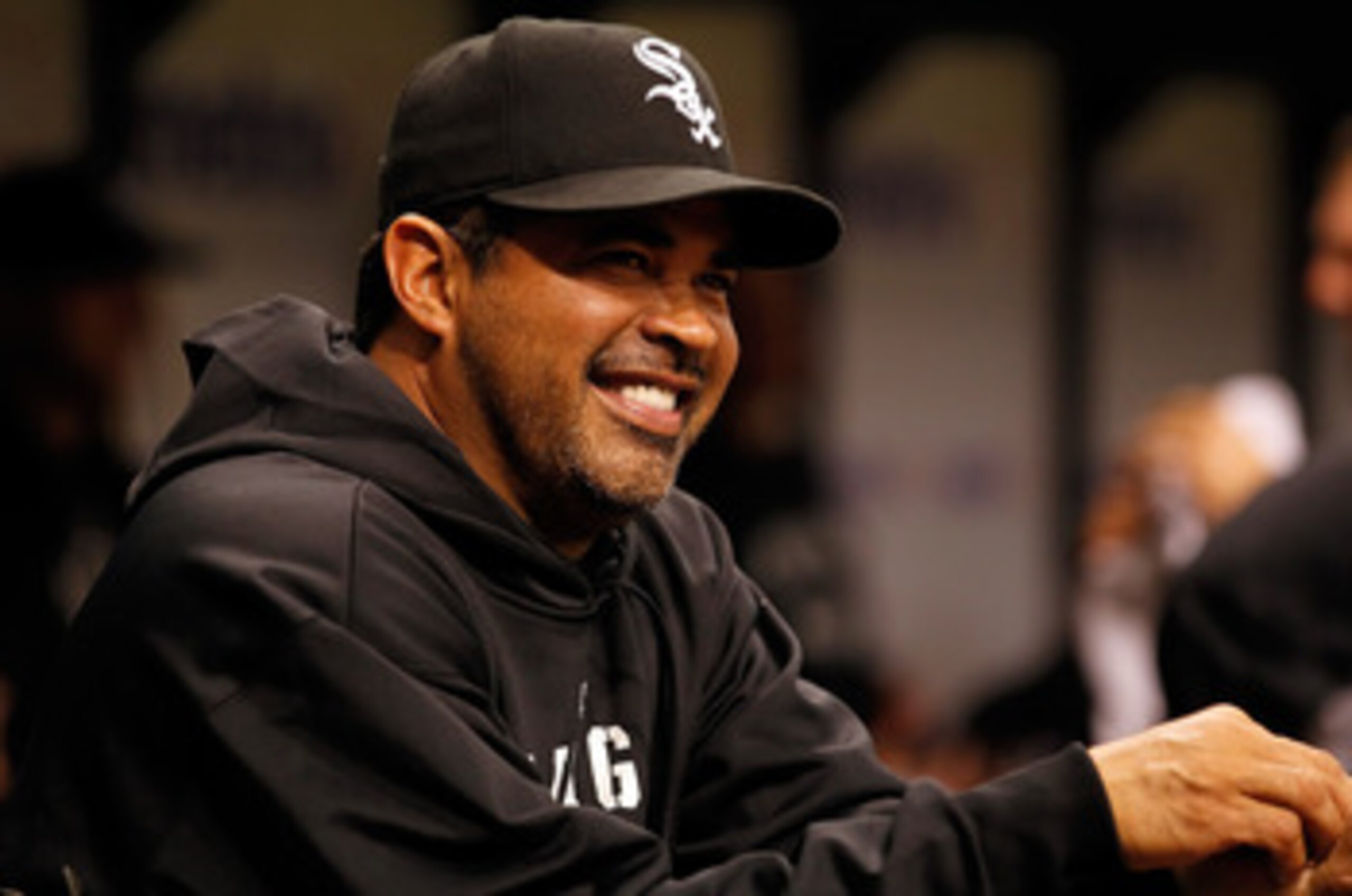 ST PETERSBURG, FL - APRIL 21:  Manager Ozzie Guillen #13 of the Chicago White Sox smiles against the Tampa Bay Rays during the game at Tropicana Field on April 21, 2011 in St. Petersburg, Florida.  (Photo by J. Meric/Getty Images)