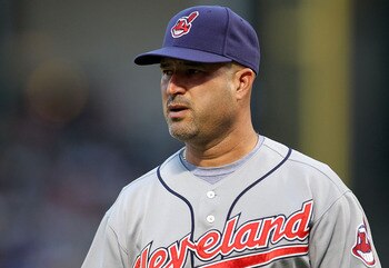 ARLINGTON, TX - JULY 05:  Manager Manny Acta #11 of the Cleveland Indians on July 5, 2010 at Rangers Ballpark in Arlington, Texas.  (Photo by Ronald Martinez/Getty Images)