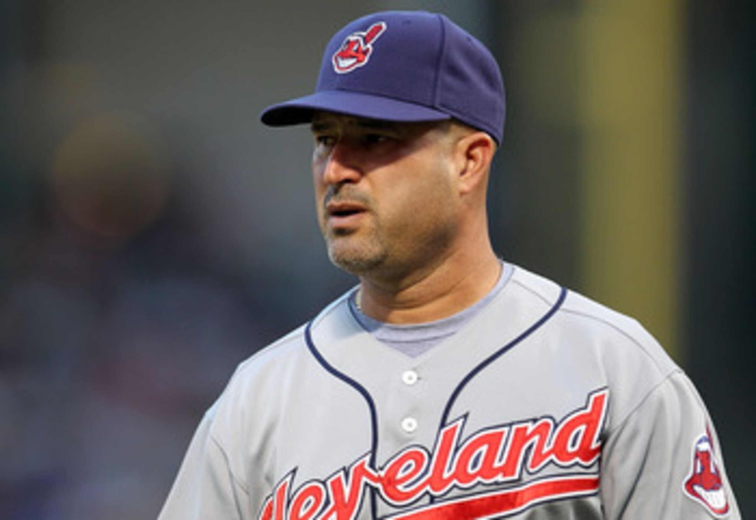 ARLINGTON, TX - JULY 05:  Manager Manny Acta #11 of the Cleveland Indians on July 5, 2010 at Rangers Ballpark in Arlington, Texas.  (Photo by Ronald Martinez/Getty Images)