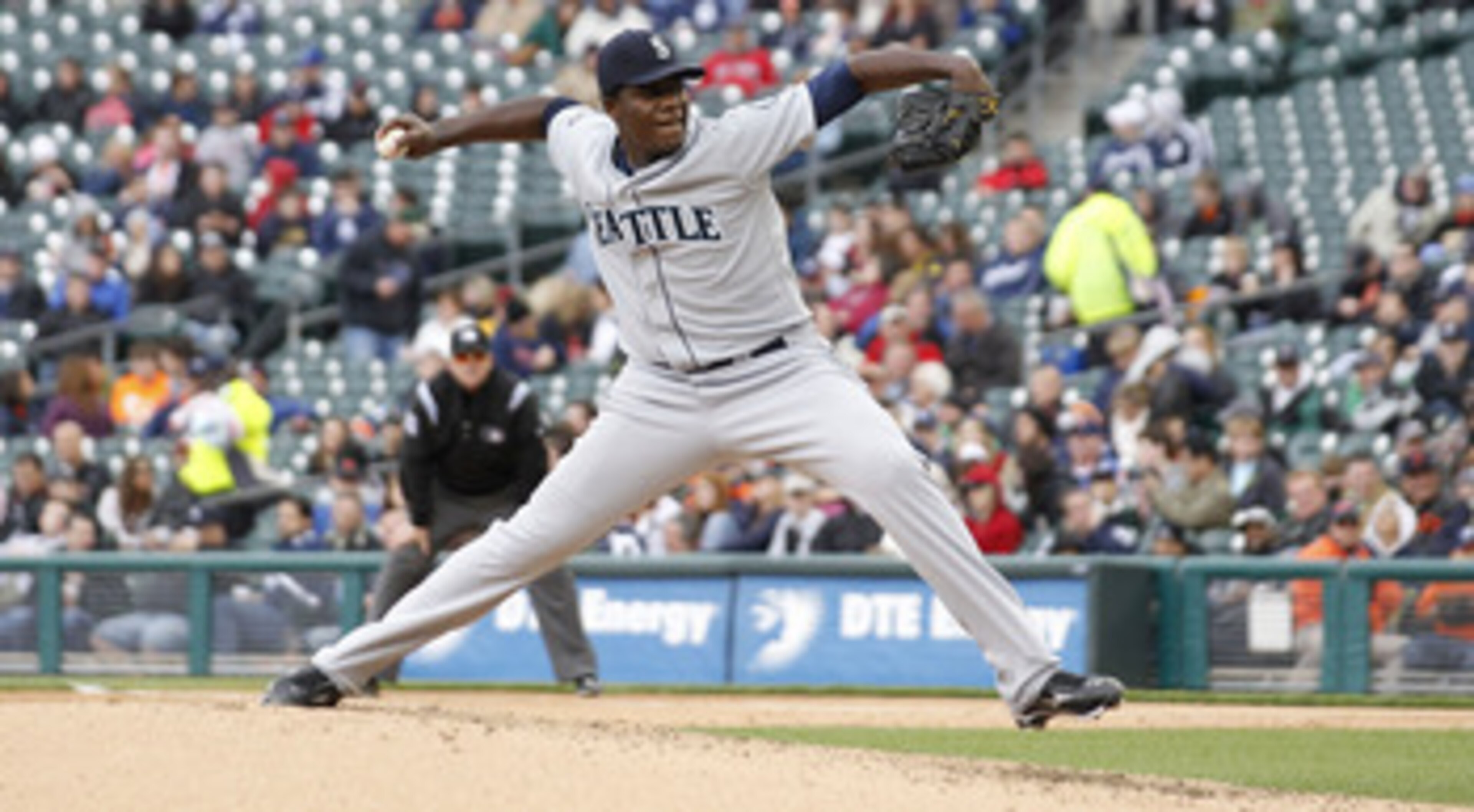 DETROIT - APRIL 28: Michael Pineda #36 of the Seattle Mariners pitches in the fifth inning during the game against the Detroit Tigers at Comerica Park on April 28, 2011 in Detroit, Michigan. The Mariners defeated the tigers 7-2. (Photo by Leon Halip/Gett DETROIT - APRIL 28: Michael Pineda #36 of the Seattle Mariners pitches in the fifth inning during the game against the Detroit Tigers at Comerica Park on April 28, 2011 in Detroit, Michigan. The Mariners defeated the tigers 7-2. (Photo by Leon Halip/Gett