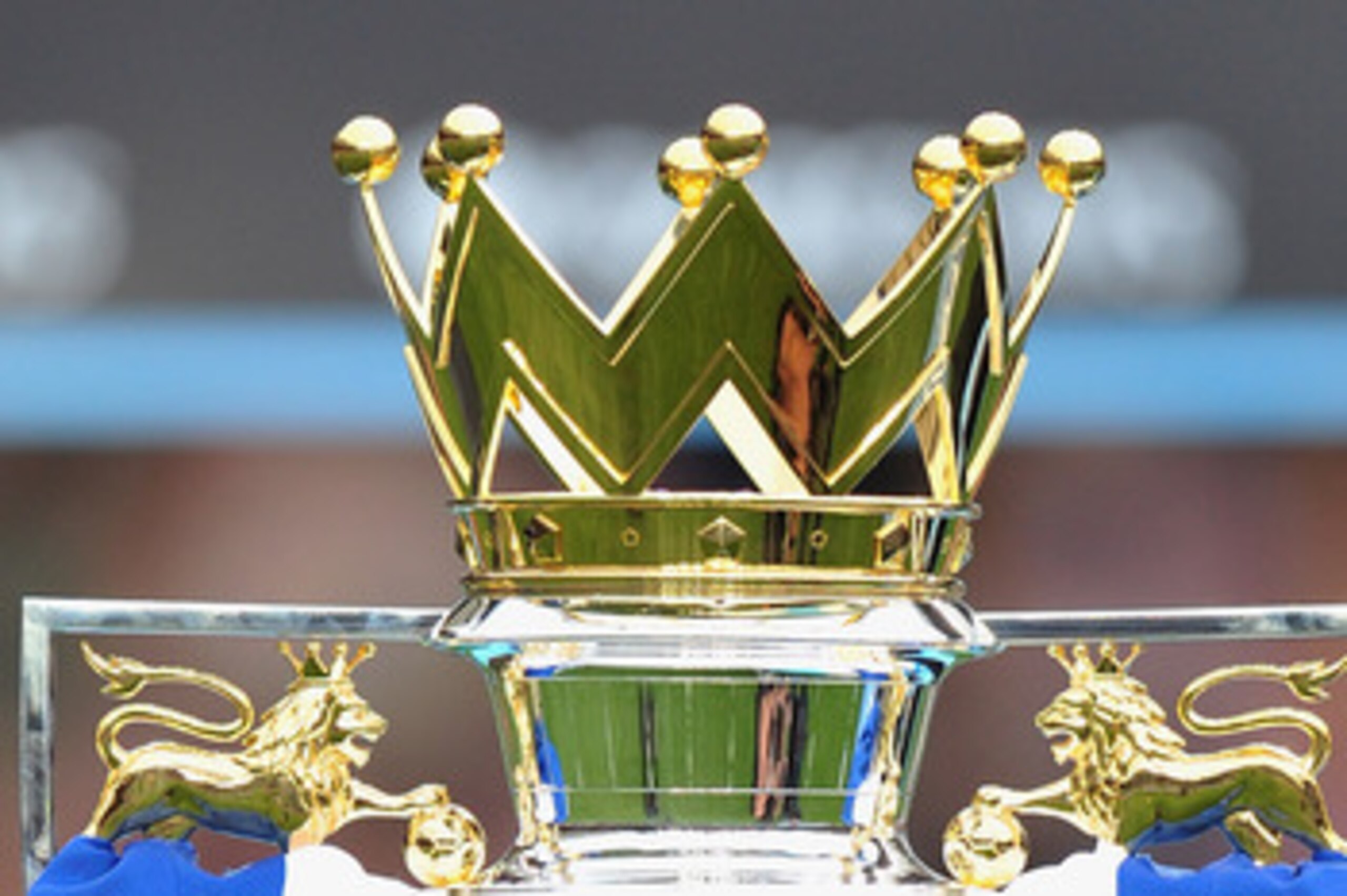 LONDON, ENGLAND - MAY 09: A view of the Premier League trophy after the Barclays Premier League match between Chelsea and Wigan Athletic at Stamford Bridge on May 9, 2010 in London, England. Chelsea won 8-0 to win the championship. (Photo by Clive Mason LONDON, ENGLAND - MAY 09: A view of the Premier League trophy after the Barclays Premier League match between Chelsea and Wigan Athletic at Stamford Bridge on May 9, 2010 in London, England. Chelsea won 8-0 to win the championship. (Photo by Clive Mason