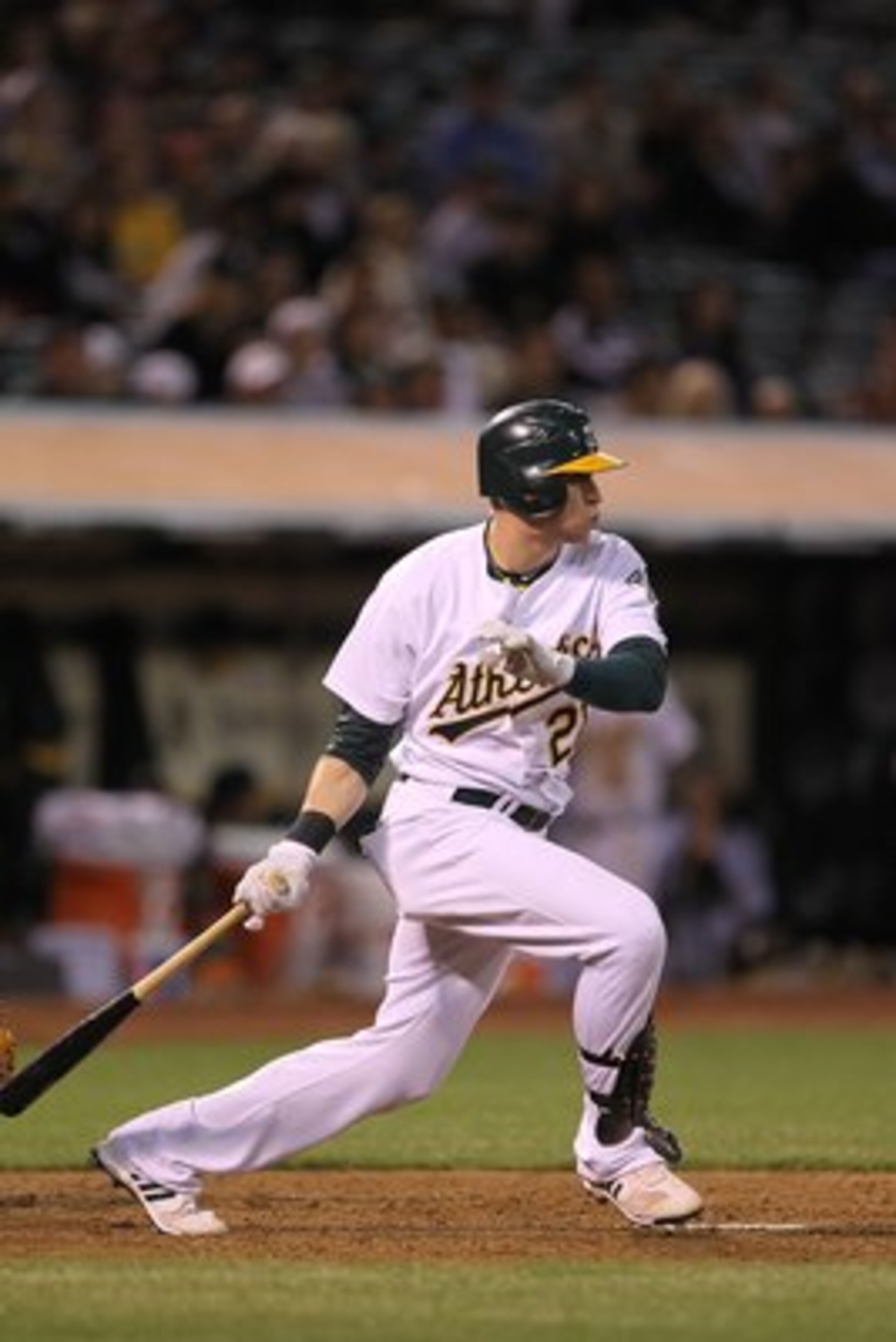 OAKLAND, CA - JUNE 04:  Ryan Sweeney #21 of the Oakland Athletics in action against the Minnesota Twins during an MLB game at the Oakland-Alameda County Coliseum on June 4, 2010 in Oakland, California.  (Photo by Jed Jacobsohn/Getty Images)