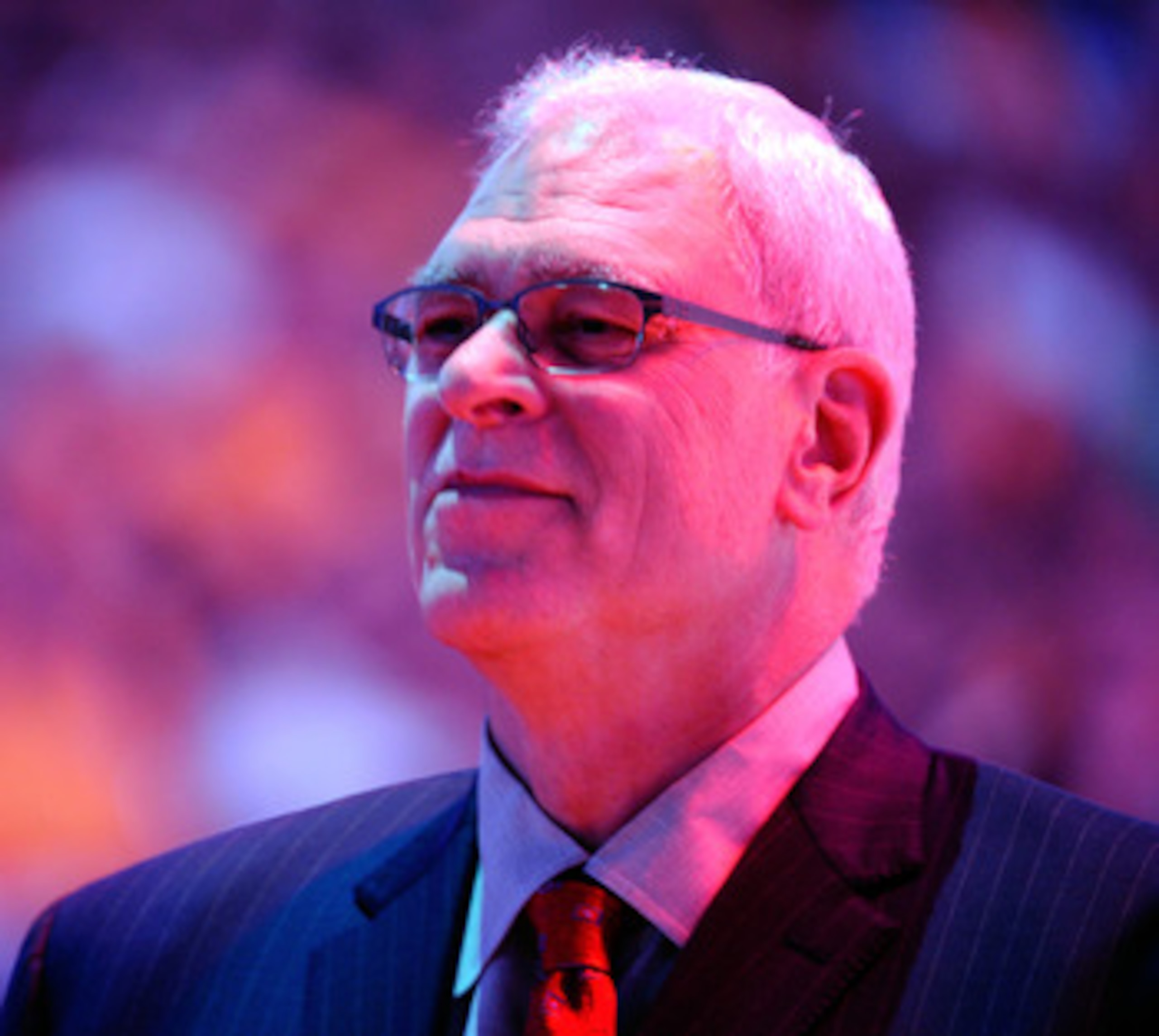 LOS ANGELES, CA - MAY 02:  Head coach Phil Jackson of the Los Angeles Lakers looks on during the national anthem before the Lakers take on the Dallas Mavericks in Game One of the Western Conference Semifinals in the 2011 NBA Playoffs at Staples Center on 