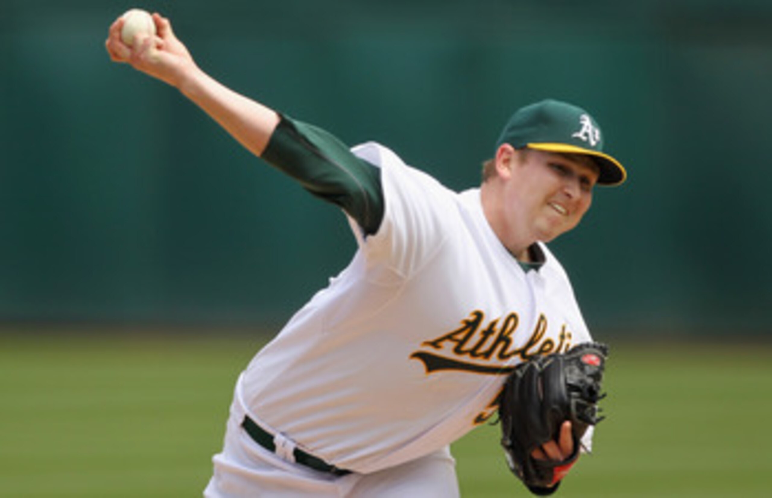 OAKLAND, CA - APRIL 17:  Trevor Cahill #53 of the Oakland Athletics picthes against the Detroit Tigers at Oakland-Alameda County Coliseum on April 17, 2011 in Oakland, California.  (Photo by Ezra Shaw/Getty Images)