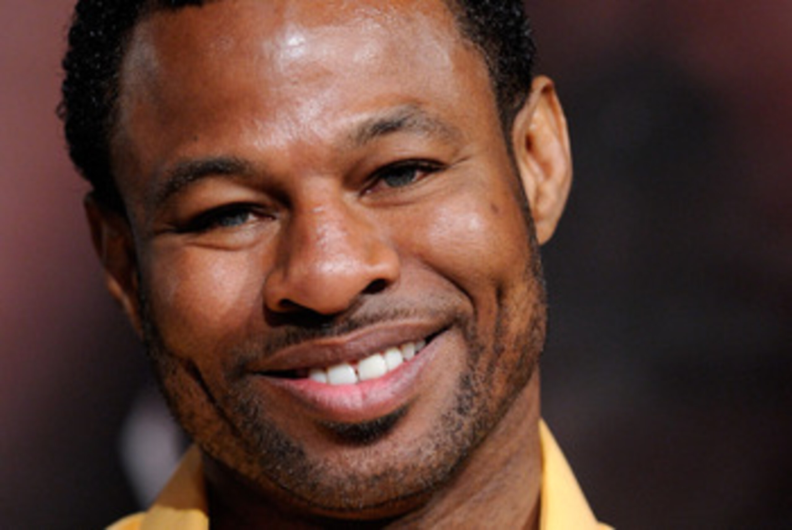 LAS VEGAS, NV - MAY 04:  Boxer Shane Mosley smiles during the final news conference for his bout against Manny Pacquiao at the MGM Grand Hotel/Casino May 4, 2011 in Las Vegas, Nevada. Mosley will challenge Pacquiao for his WBO welterweight title on May 7,