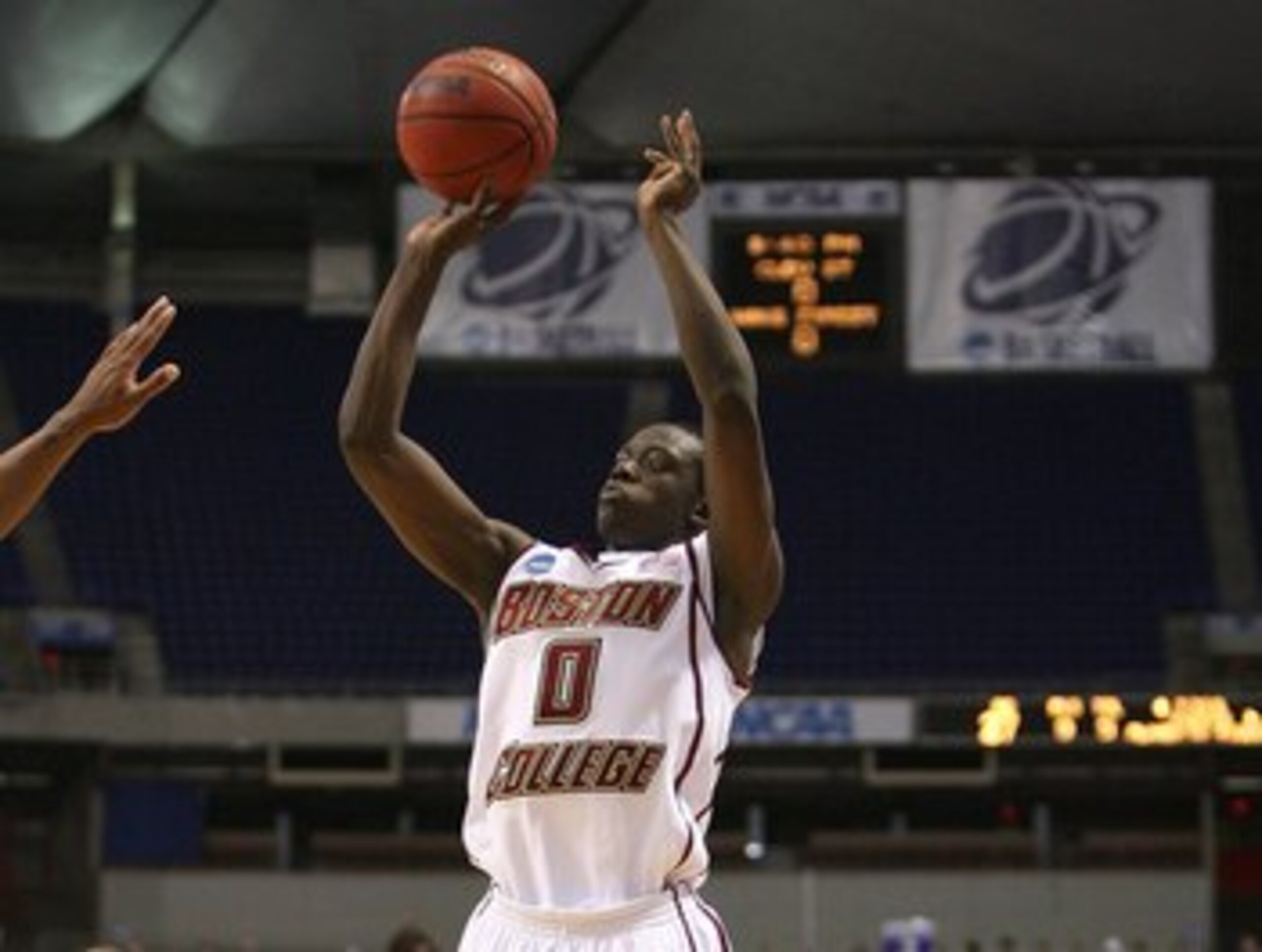 MINNEAPOLIS - MARCH 20:  Reggie Jackson #0 of the Boston College Eagles attempts a shot against the USC Trojans during the first round of the NCAA Division I Men's Basketball Tournament at the Hubert H. Humphrey Metrodome on March 20, 2009 in Minneapolis,