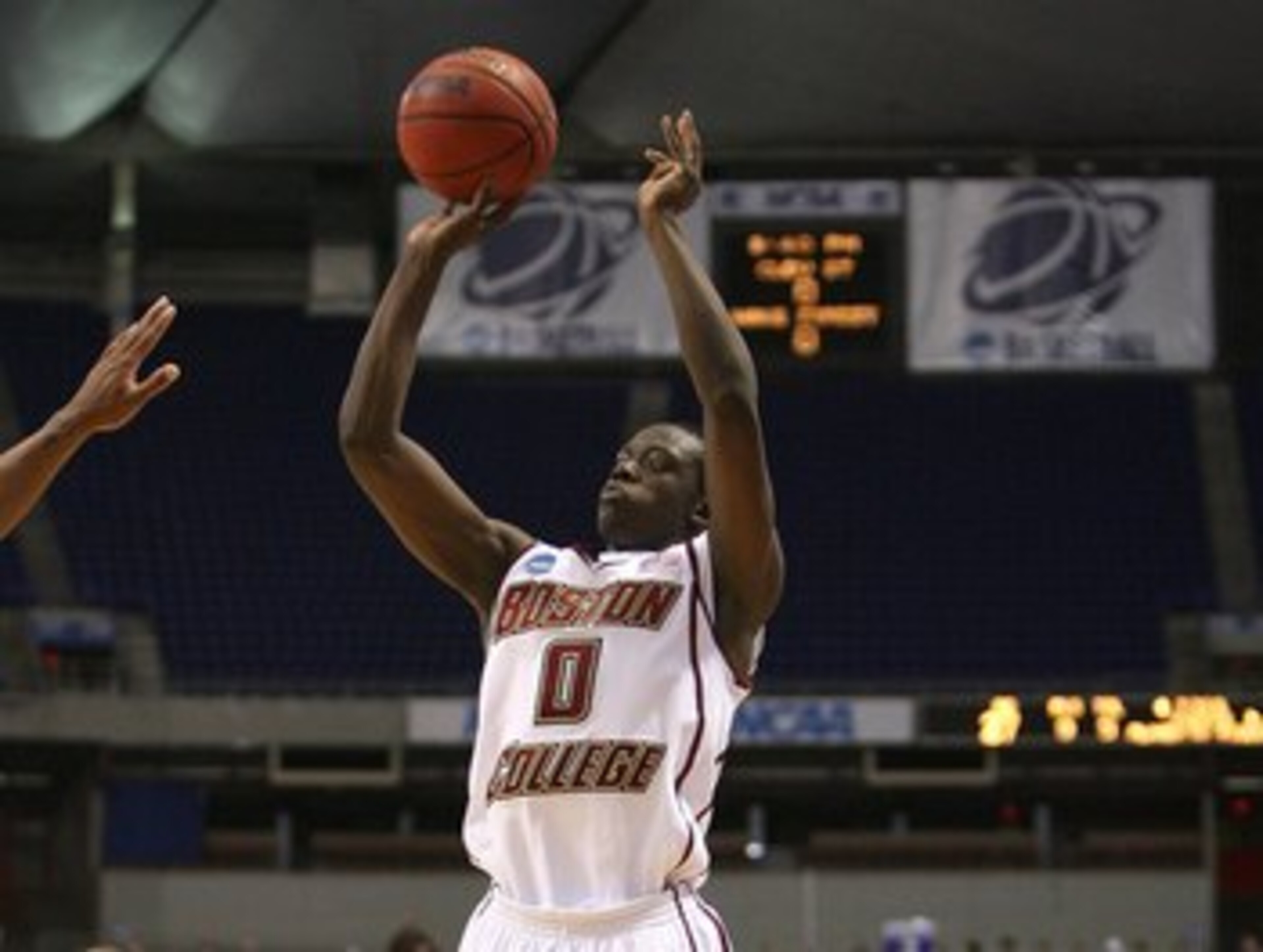 MINNEAPOLIS - MARCH 20:  Reggie Jackson #0 of the Boston College Eagles attempts a shot against the USC Trojans during the first round of the NCAA Division I Men's Basketball Tournament at the Hubert H. Humphrey Metrodome on March 20, 2009 in Minneapolis,