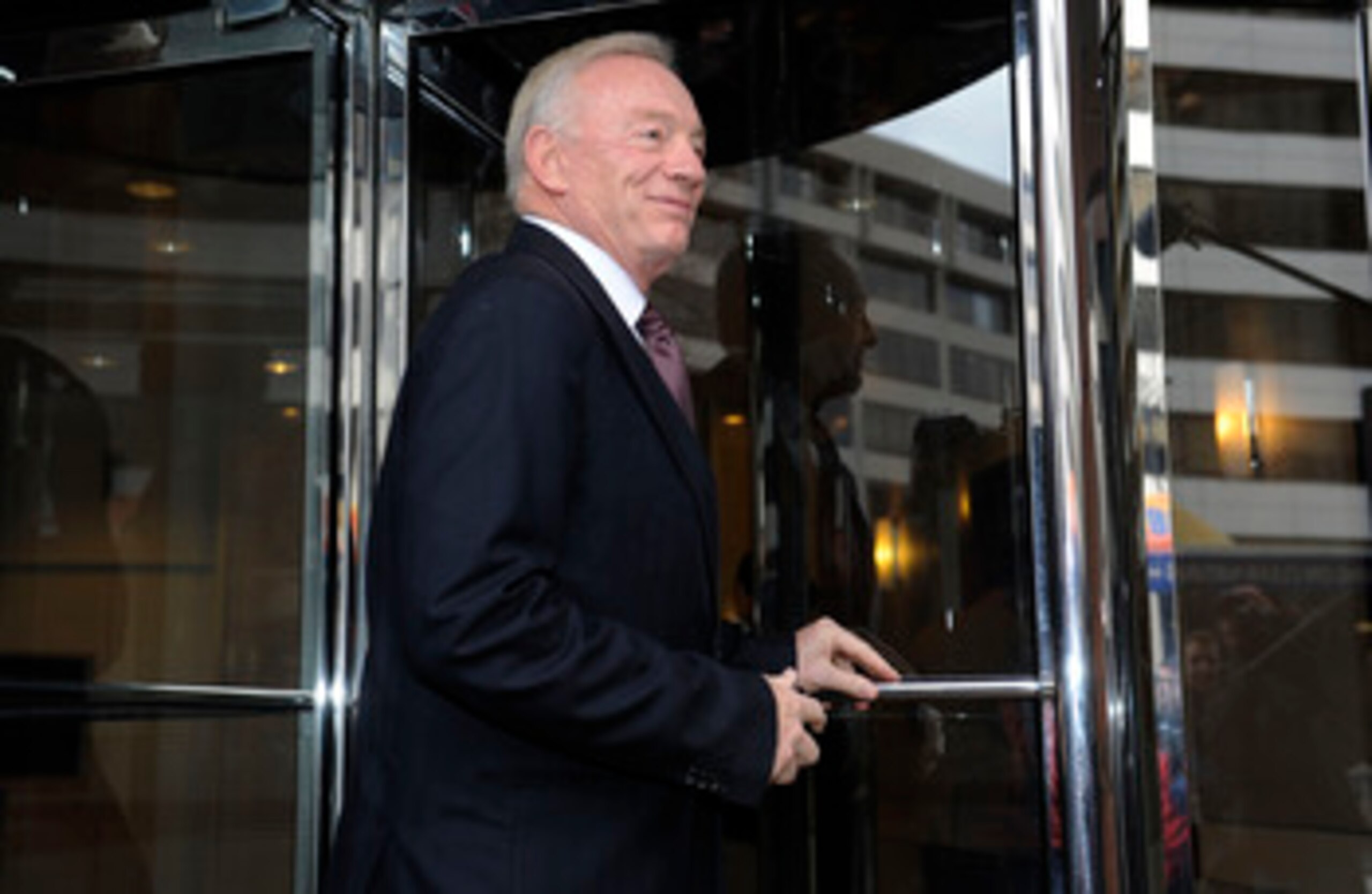 WASHINGTON, DC - MARCH 11:  Dallas Cowboys owner Jerry Jones arrives for labor talks at the Federal Mediation and Conciliation Service building March 11, 2011 in Washington, DC. Representatives from the National Football League (NFL) and National Football
