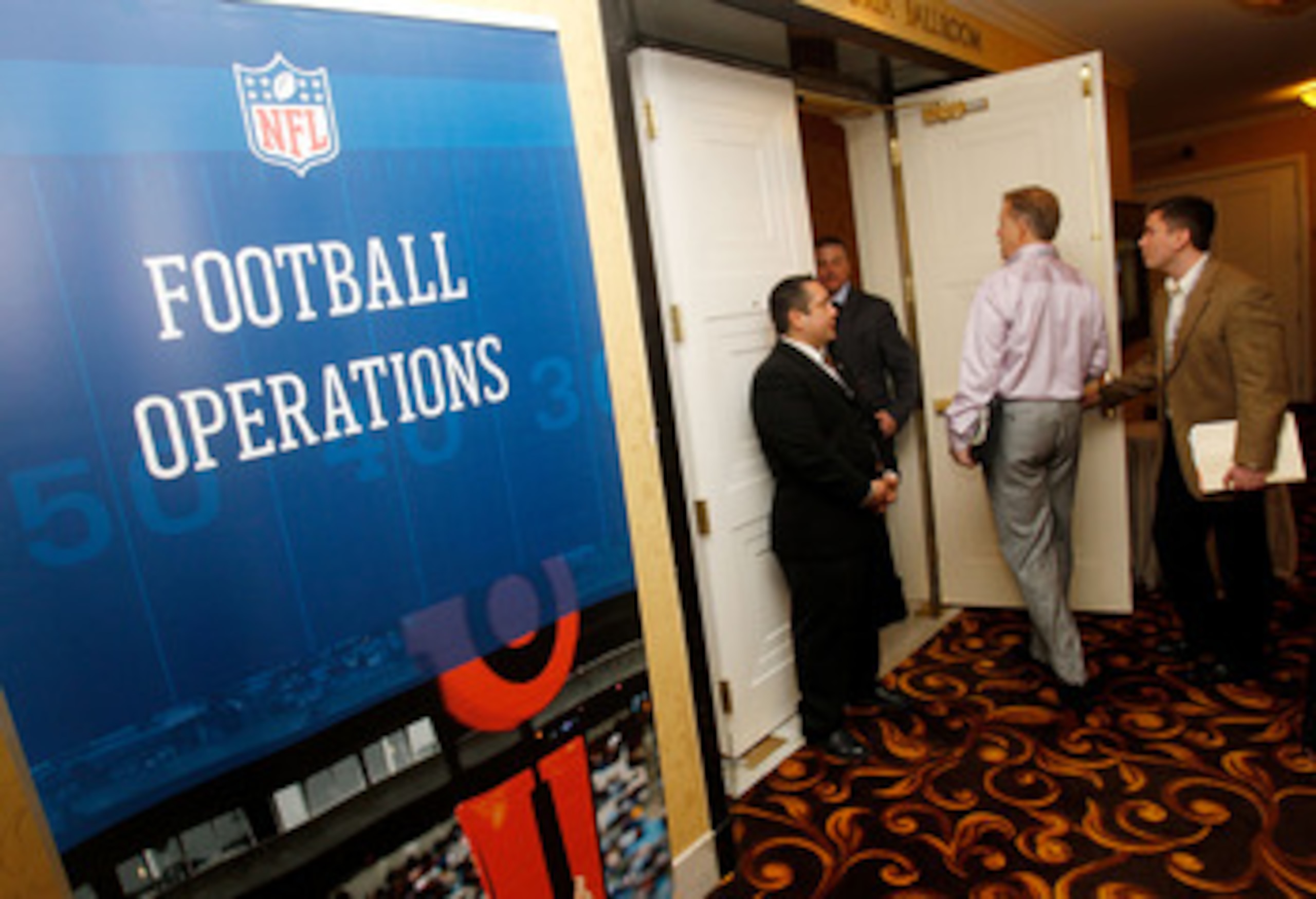 NEW ORLEANS, LA - MARCH 21:  Owners and Coachs attend the NFL Annual Meetings at the Roosevelt Hotel on March 21, 2011 in New Orleans, Louisiana. Despite a NFL owners imposed lockout in effect since March 12 the league is conducting its annual owners meet