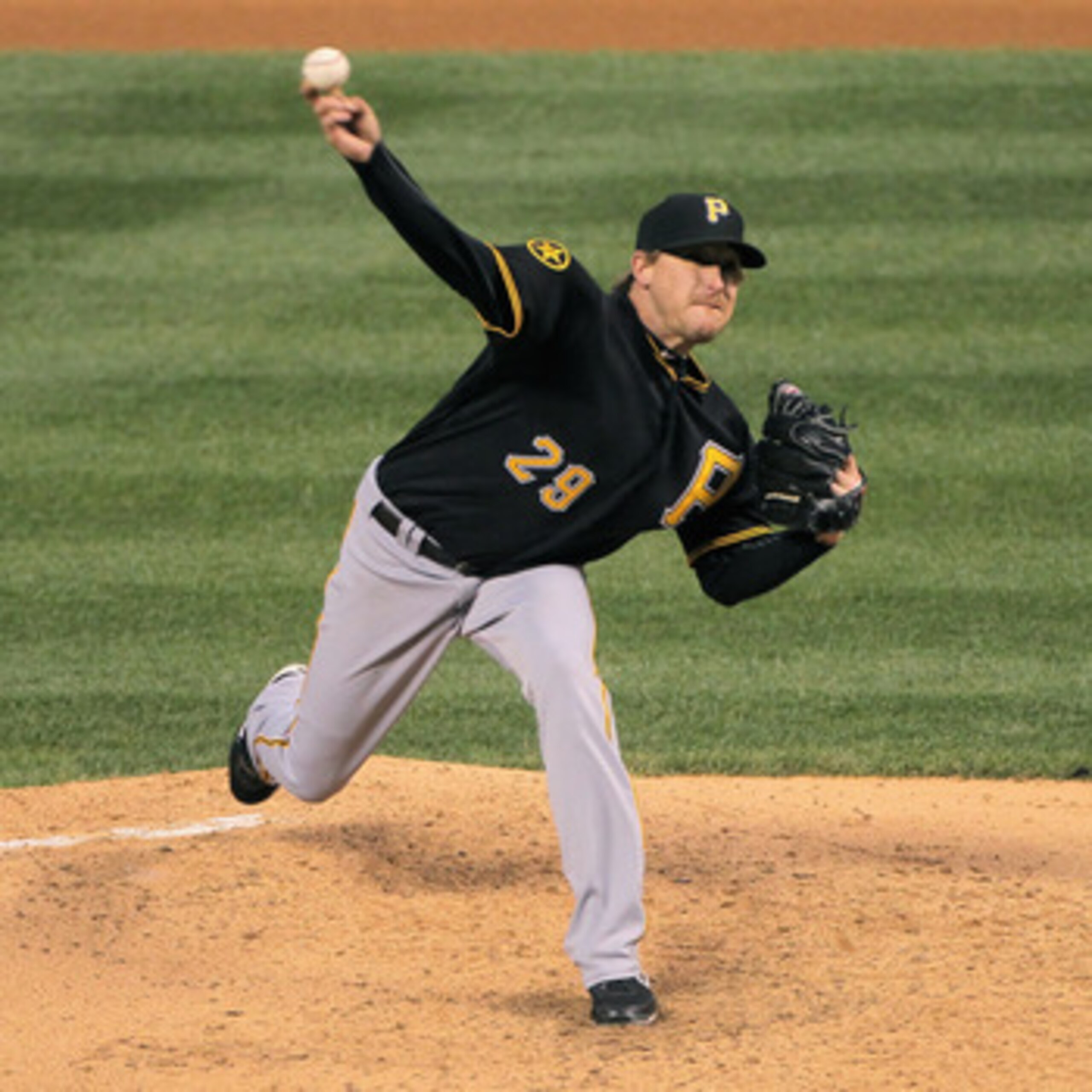 DENVER, CO - APRIL 29:  Starting pitcher Kevin Correia #29 of the Pittsburgh Pirates delivers against the Colorado Rockies at Coors Field on April 29, 2011 in Denver, Colorado. Correia earned the win as the Pirates defeated the Rockies 3-0.  (Photo by Dou